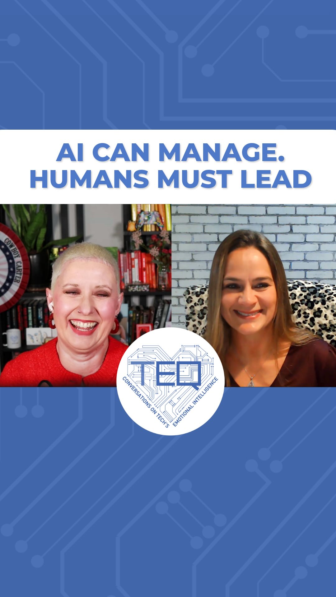 Empowerment, transparency, trust, and direction are human responsibilities, not AI tasks.
Execution can be automated. Leadership cannot.
For a deeper dive, watch my latest episode of TEQ. Shannon Champion, Founder of Champion Leadership & Marketing and I discuss the boundaries between AI and human when it comes to leadership and company culture.
Link in bio!