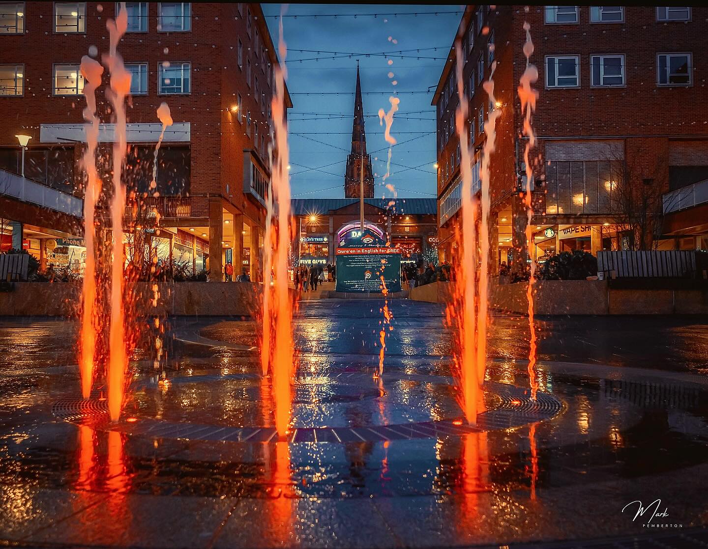 Splashing and the Spire #visitcoventry #covcitycentre #igersuk #bbccwr #bbc_midlands