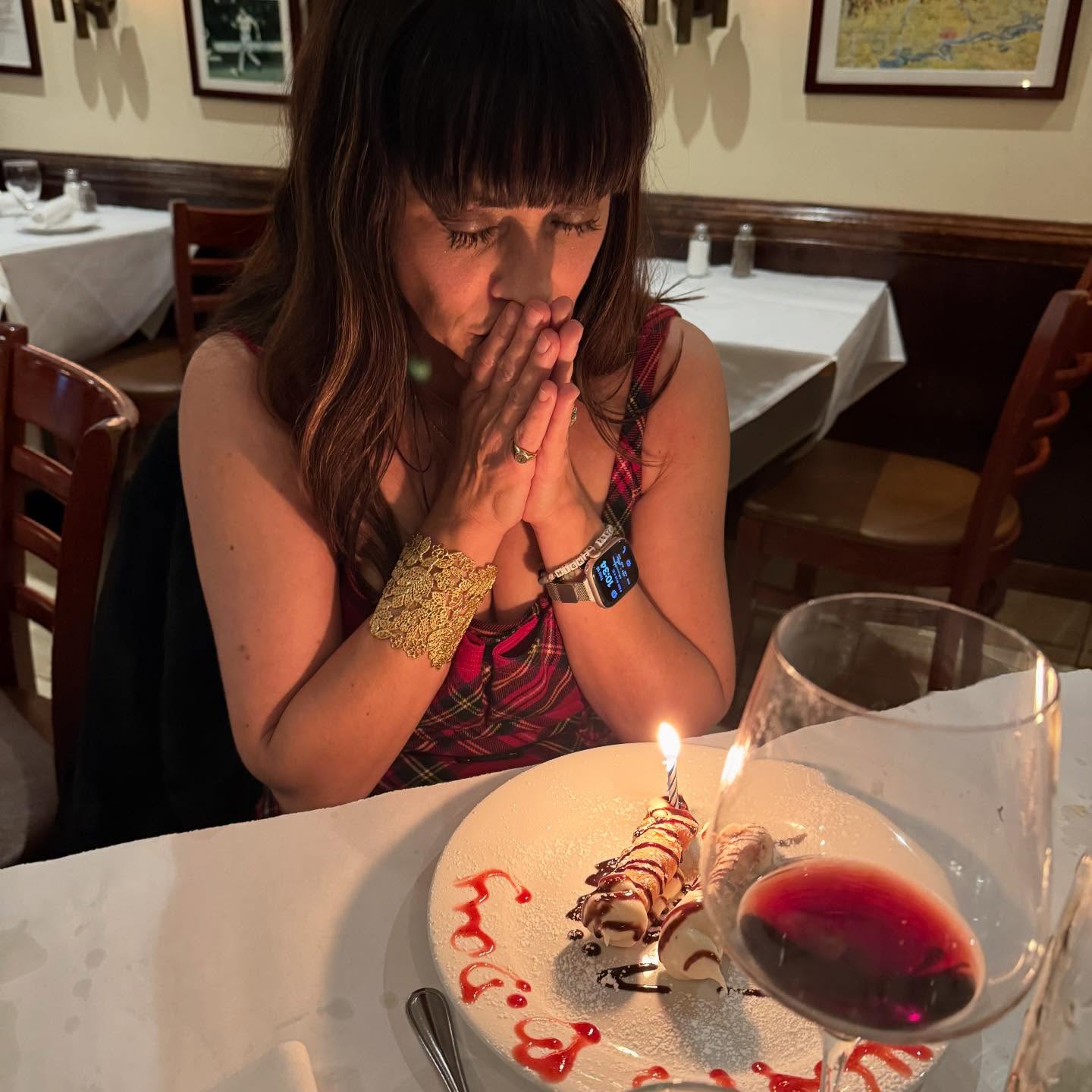 Pre and Present Birthday nights🎂One in my beloved Burbank (my home for 22 years), the other back in Manhattan (my first home away from home, entrenched in McNulty tradition). Both were shared with specia ones in person, plus the beautiful messages that filled my phone and heart, and the solo time my favorite three gifted me. Thank you Stu, Mack & Huck 💓 And thank you to my people who support me, uplift me, pray with and for me, and reflect back to me whose I am, all year through💗
With a year to 50, I’ve been thinking on what I’ve been (bit by bit) letting go of since I said goodbye to dad - the perfectionism, the achieving, the doing, the fast pace… and a new me has emerged for sure that permits imperfection (embracing it takes time;), craves (some:) stillness, and savors the slowness of Freddie the turtle. But being back in the fastest of cities that never sleeps, reminded me of my early aughts self that was very fast (and efficient) while I did hard things, chased my passions without wavering, and founded a teaching business that provided and gave me such purpose. I bopped back into that self this weekend and found a lot more of old little me to fold into the mix of revised little me.
And I felt dad, dining in the same spot he and my grandparents ate at all the time, like multiple times a week for decades. Monte’s is still on MacDougal and my heart still beats for the city❤️🍎 #thisis49 #fairytaleofnewyork #birthdaynights #closeitdown