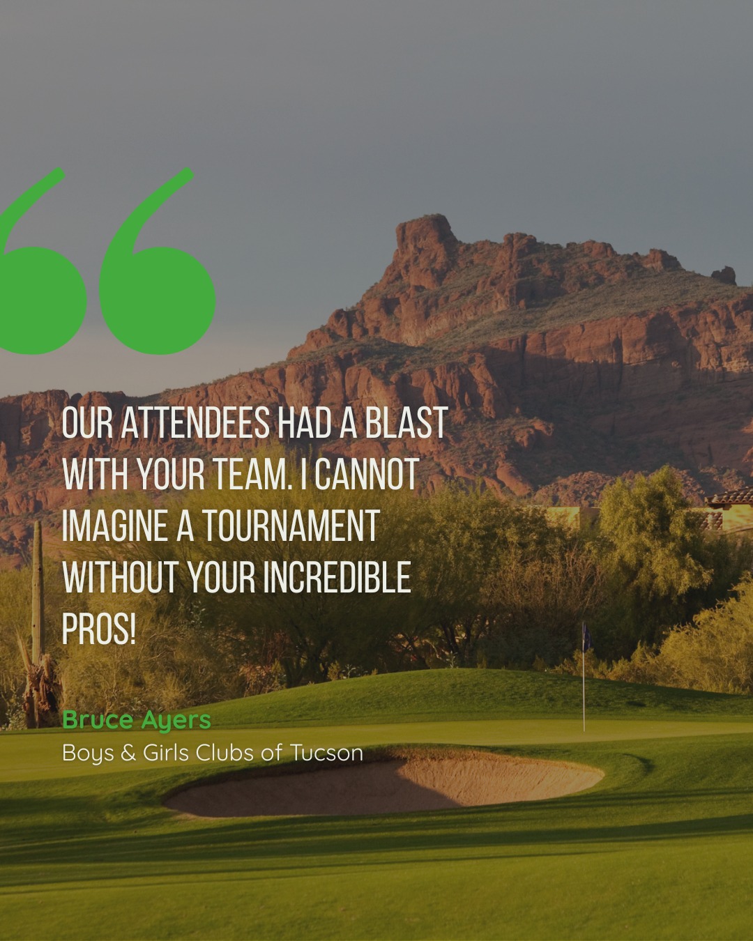 This is why we do what we do! ๐ Hearing feedback like this never gets old. Huge thank you to @bgctucson for trusting BackSwing to bring the fun to your tournament!