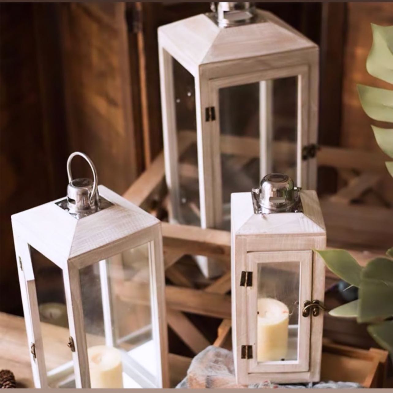 New arrival white wash silver top lanterns are now available #interiordesign #decor #lanterns