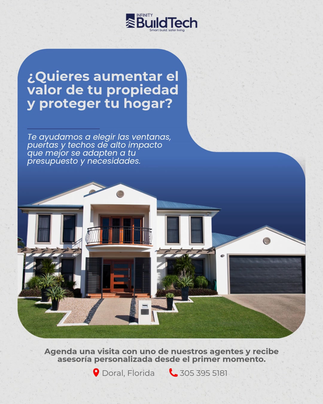 Convierte tu casa en el lugar que siempre soñaste.
En Infinity BuildTech diseñamos soluciones de alto impacto que combinan estilo, resistencia y confort.
🔹 Ventanas que iluminan tu espacio
🔹 Puertas que inspiran confianza
🔹 Techos que protegen lo que más quieres
Haz de tu hogar un reflejo de seguridad y elegancia.
#windowsimpactanddoors #highimpact #miamiflorida