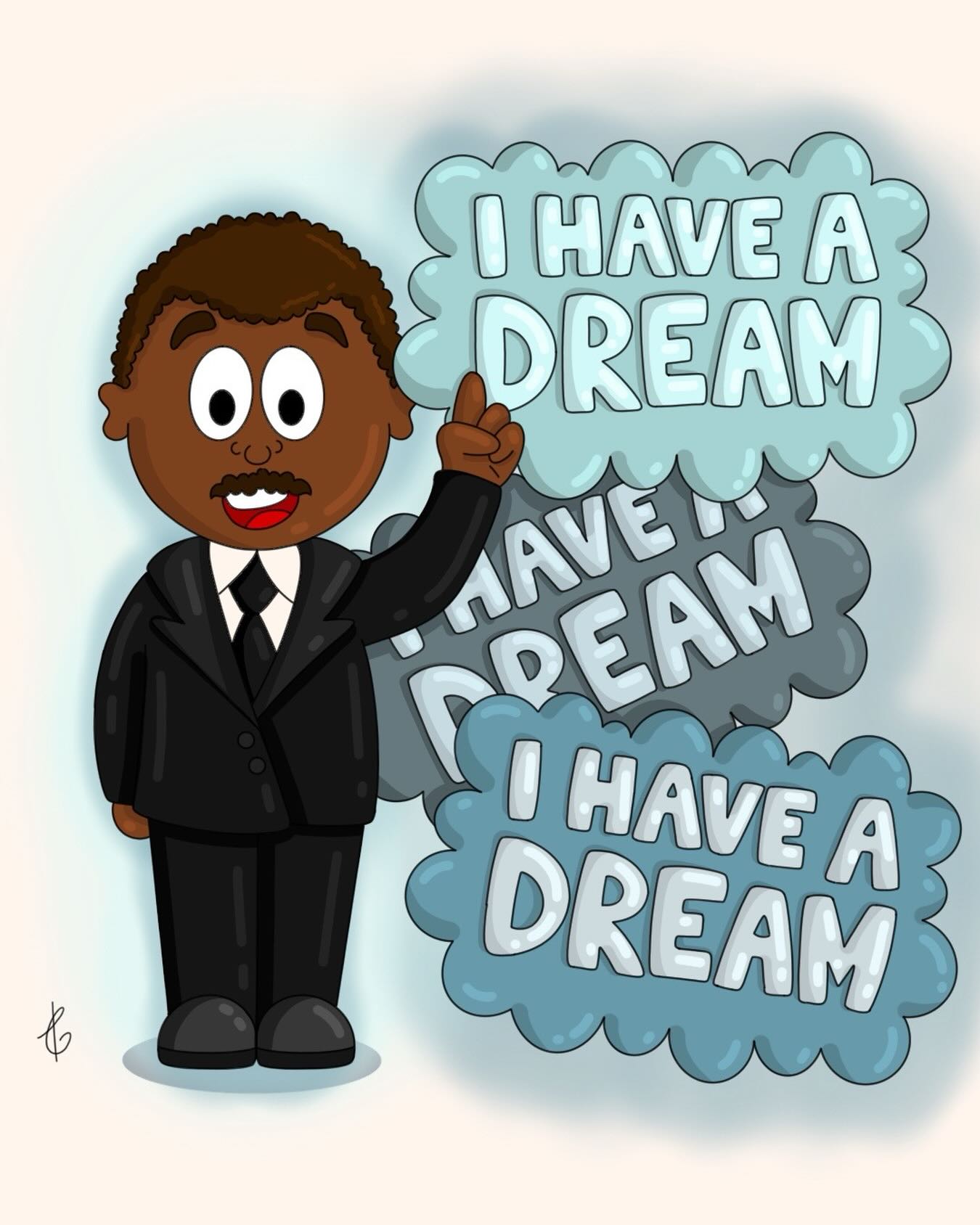 Happy #MLKDay 🥳🙌🏾
‘Faith is taking the first step even when you don’t see the whole staircase’
Martin Luther King Jnr 🖤
🖤
✨
🖤
✨
🖤
#mlkday #blacklegends #blackhistory #childrenillustratorart #teenykisses #drawmore #blackhistorymatters #learnandgrow #blackart #kidlitartist #martinlutherkingjnr #blackicons #mysketchbook #procreateart #illustrationwork #kidlitart #childrenillustrator #creativewomen #cuteartdaily #blacklivesmatter #martinlutherking #martinlutherkingday
