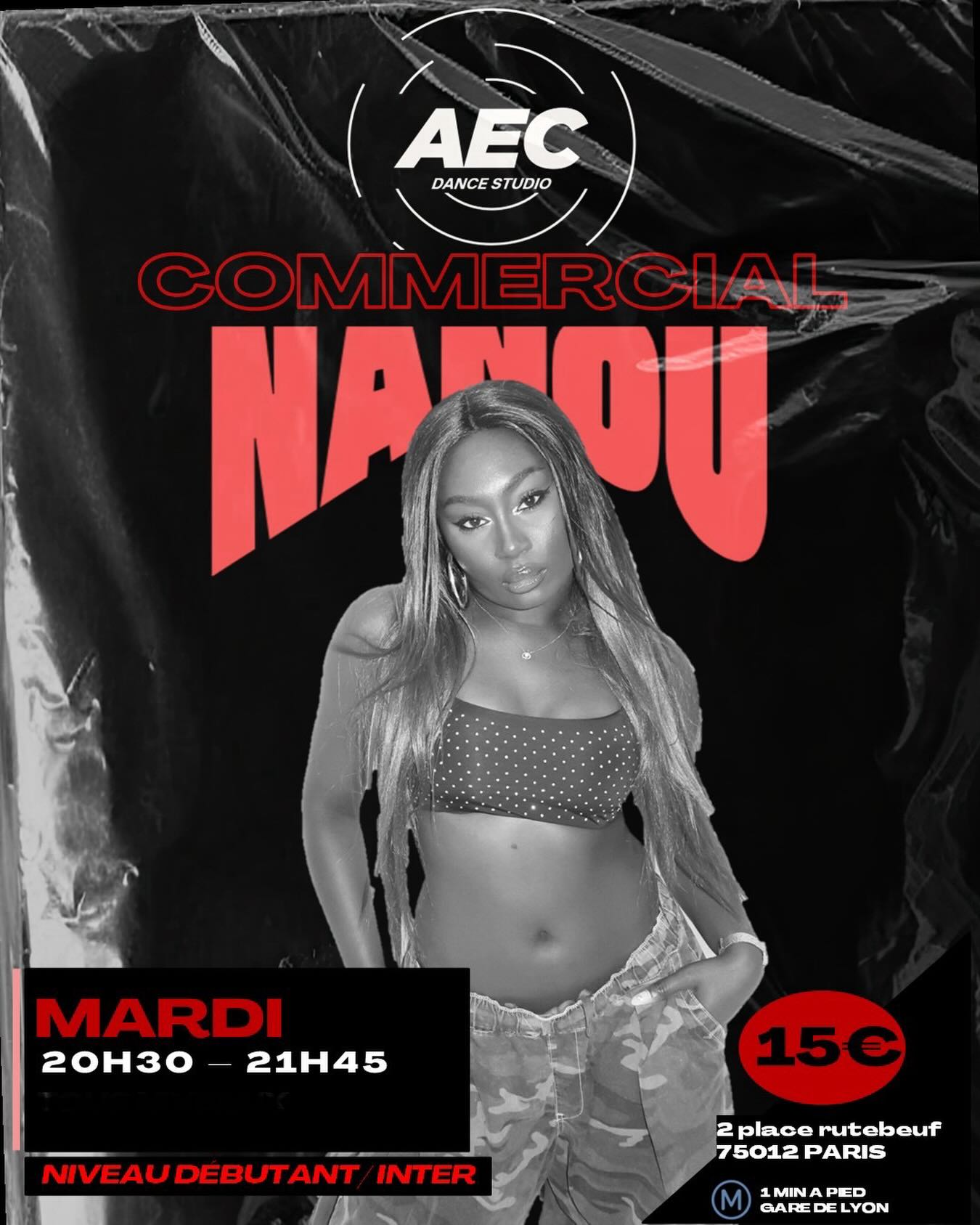 💥NOUVEAU COURS RÉGULIER💥
Retrouvez Nanou tous les mardis à 20h30 pour un cours de commercial niveau débutant/intermediaire!
Les derniers rounds seront filmés pour ceux/celles qui le souhaitent 🫶🏼
AECDANCESTUDIO
2 place rutebeuf, PARIS 12
#reservation lien en bio