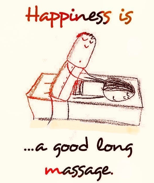How long has it been since your last massage? It's time to get back to taking care of yourself. Book a session today, so your body can feel better tomorrow. - https://mailchi.mp/e82ec96a869c/happiness-is-a-good-long-massage