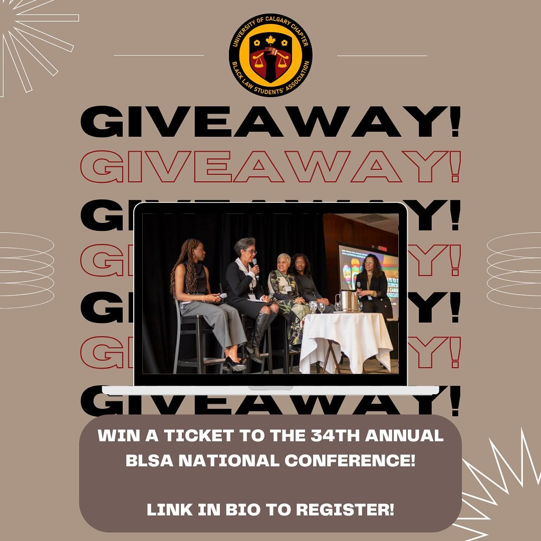 ✨Are you a Black Undergraduate student in Calgary?✨
We’d love to attend the conference with you!
UCBLSA is proud to announce that we will be sponsoring 7 students to attend the 34th Annual BLSA Canadation National Conference in Calgary! ✨Apply by Jan 15th, 2025. Link in Bio to register!