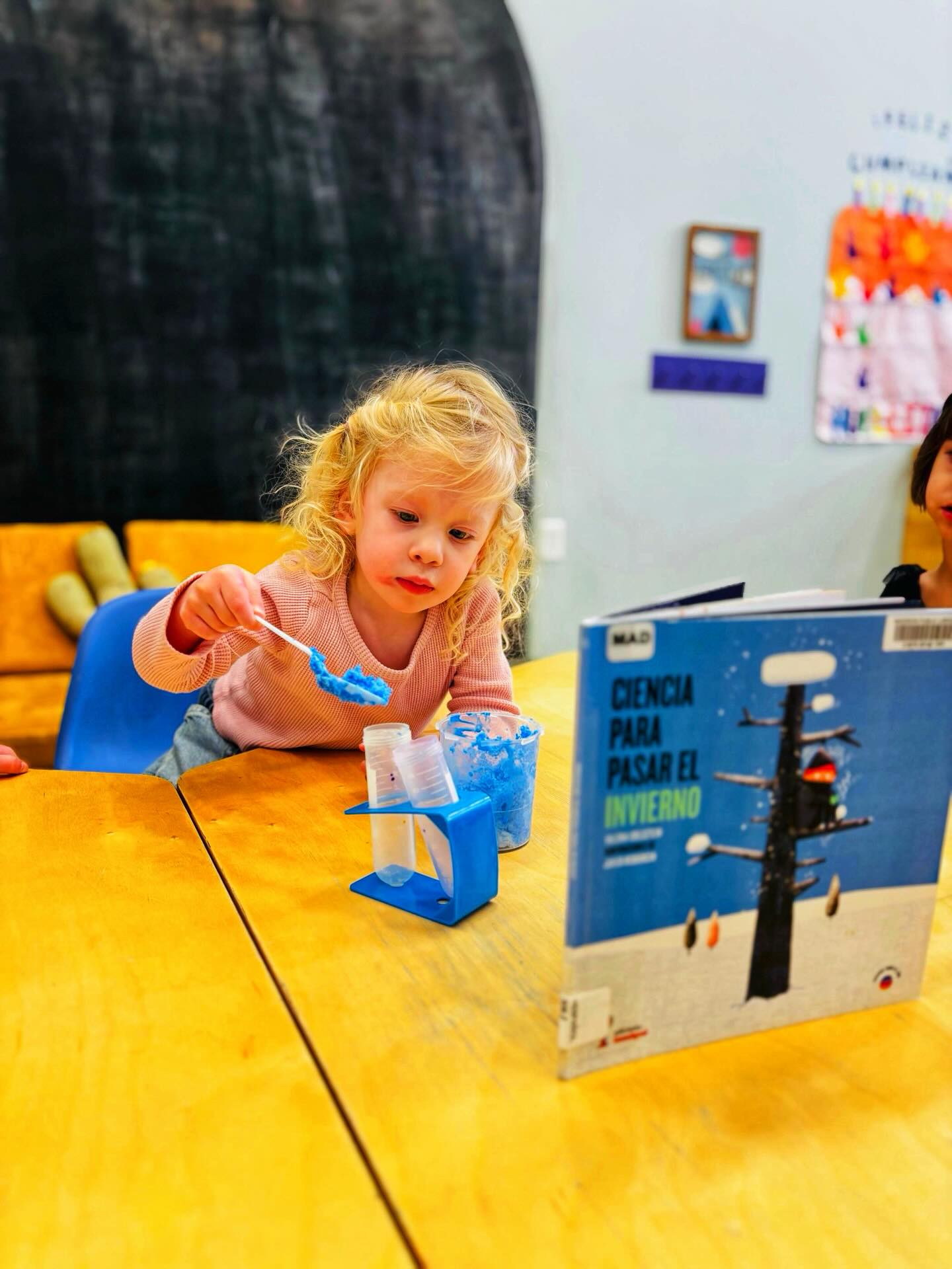 ❄️ Winter Science Day! ❄️🧪
Today our classroom became a winter science lab as the kiddos explored snow and ice through hands-on experiments and discovery. We started with a winter-themed story, then jumped into a Letter C investigation, stamping letters found in a beaker while practicing fine motor skills.
The children became scientists as they uncovered hidden paw prints in the snow, using magnifying glasses and brushes to observe, clean, and match them to animals. 🐾🔍 We also explored “snow” made from shaving cream, digging for letters while talking about how snow forms!.❄️
In the afternoon, we continued experimenting with an ice cube dice game, combining science and counting. A favorite moment was exploring real snow, adding colors and materials, then observing changes in test tubes.
A fun day full of curiosity, observation, and winter science magic! ❄️✨