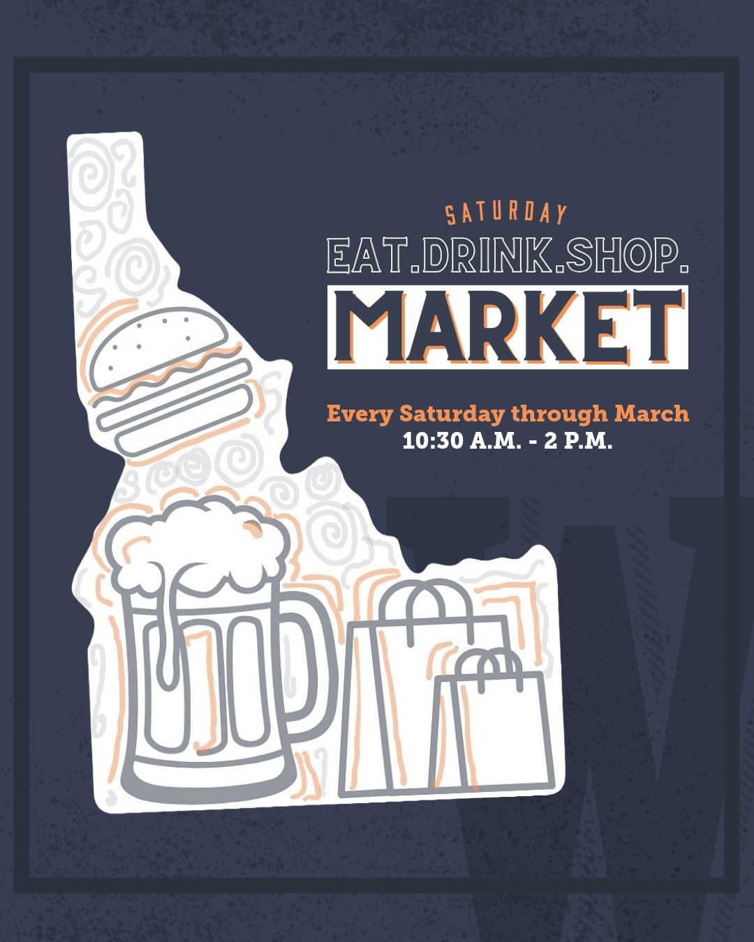 Start your Saturday with something local. The Eat.Drink.Shop Market is going strong at The Warehouse Food Hall, bringing a rotating mix of makers, artists, and small businesses into the heart of downtown. It’s the perfect excuse to browse, sip, and support something handmade.
Every Saturday through March
10:30 a.m. to 2 p.m. • Free for all ages
Presented by Eat.Drink.Shop Market