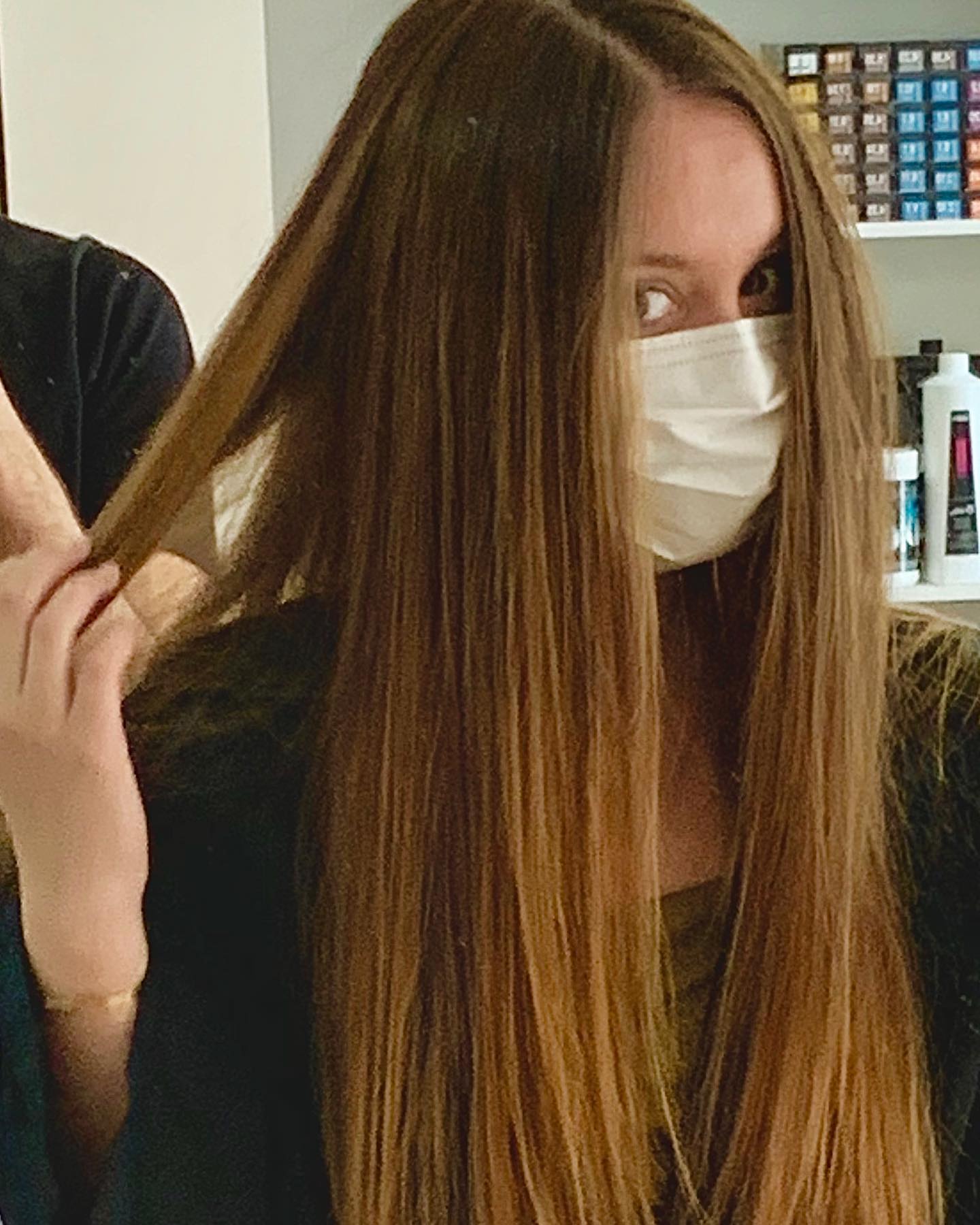 Balayage#ombre avec lisse sauvage
