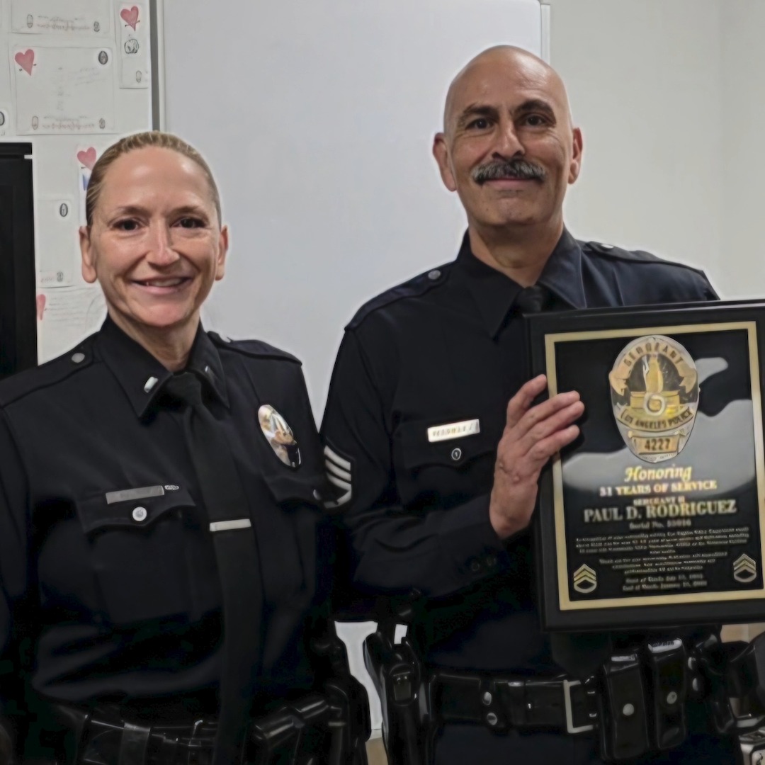 Congratulations Sergeant Paul Rodriguez on 31 years of outstanding service. CSPB wishes you a long and joyful retirement!
Sergeant Rodriguez will be sincerely missed by those who worked alongside him in the department and the community he served. ๐