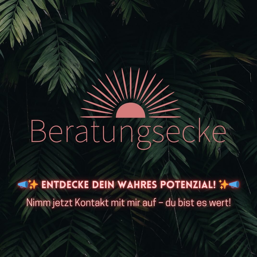 📣✨ Entdecke dein wahres Potenzial! ✨📣
Fühlst du dich manchmal verloren, unsicher oder zweifelst an deinem eigenen Wert?
Das kenne ich nur zu gut. Du bist nicht allein – und ich bin hier, um dir zu zeigen, dass in dir eine unglaubliche Stärke steckt.
Bei 💚 beratungsecke.com 💚 möchte ich dir helfen, dein Selbstwertgefühl zu entfalten und dir das Vertrauen in dich selbst zurückzugeben.
🌟 Meine Herzensmission:
Dich liebevoll zu begleiten und zu unterstützen, damit du den Mut findest, deinen einzigartigen Weg mit Selbstvertrauen und Freude zu gehen.
💬 Wie ich dich unterstützen kann:
✅ Einfühlsame und individuelle Beratung
✅ Praktische Übungen, die dein tägliches Leben bereichern ✅ Wissenschaftlich fundiertes Knowhow
✅ Eine verständnisvolle und unterstützende Community
🌱 Es ist nie zu spät, deinen inneren Wert zu erkennen und zu leben. Lass uns gemeinsam daran arbeiten, dass du dich selbst mit neuen Augen sehen kannst. Besuche meine Webseite und mach den ersten Schritt in eine Zukunft voller Selbstliebe und innerer Stärke.
📲 Nimm jetzt Kontakt mit mir auf – du bist es wert!
#Selbstwert #Selbstbewusstsein #MentalHealth #Persönlichkeitsentwicklung #beratungsecke #stärkedichselbst