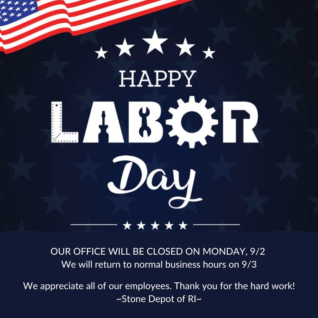 We hope everyone has a great long weekend! ❤️💙
Office hours:
Friday, 8/30: 9AM-5PM
Saturday, 8/31: 9AM-3PM
Monday, 9/2: Closed
940 Wellington Ave, Cranston, RI 02910
401-780-9639
www.stonedepotofri.com
#laborday #closedforlaborday #countertops #customcountertops #stonefabricators #ri