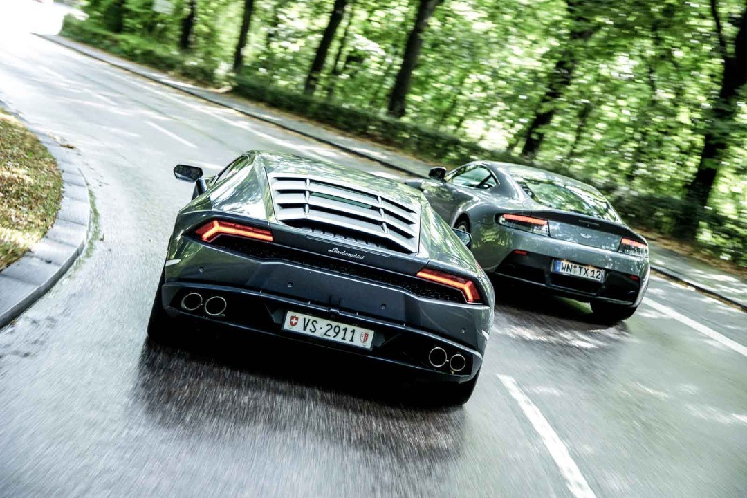 It was a rainy day .... Aston Martin V12 Vantage and Lamborghini Huracan photographed in Munich by Philipp Rupprecht.
#Lamborghini #supercar #cars #astonmartin #race #roadtrip #automotive