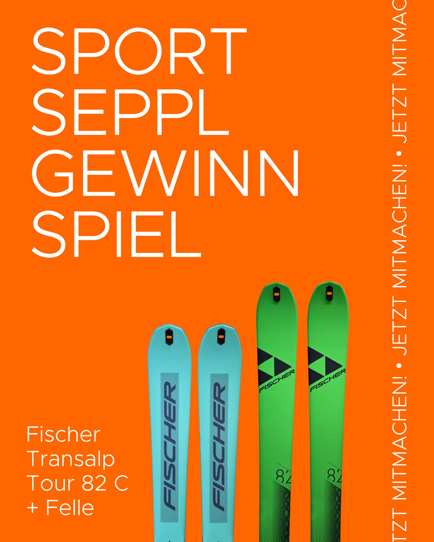 🎉 GEWINNE EINEN FISCHER TRANSALP TOUR 82 + FISCHER FELL im Wert von € 649,– 🎉
Folgende Längen sind verfügbar:
155,162,169, 176
Wie kannst Du mitmachen? ❗
1. Markiere zwei Skitouren
Freunde unter diesem Beitrag.
2. Folge @sportseppl auf Instagram.
3. Teile den Beitrag in deiner Story.
Teilnahme ab 18 Jahren.
Ausgelost wird am 31.01.2025 unter allen Teilnehmenden.
Der Gewinn ist bei uns im Geschäft bei Sport Seppl in Gries im Sellrain abzuholen.
Viel Glück! 🍀
#langlaufen #crosscountry #fischerski #wintersport