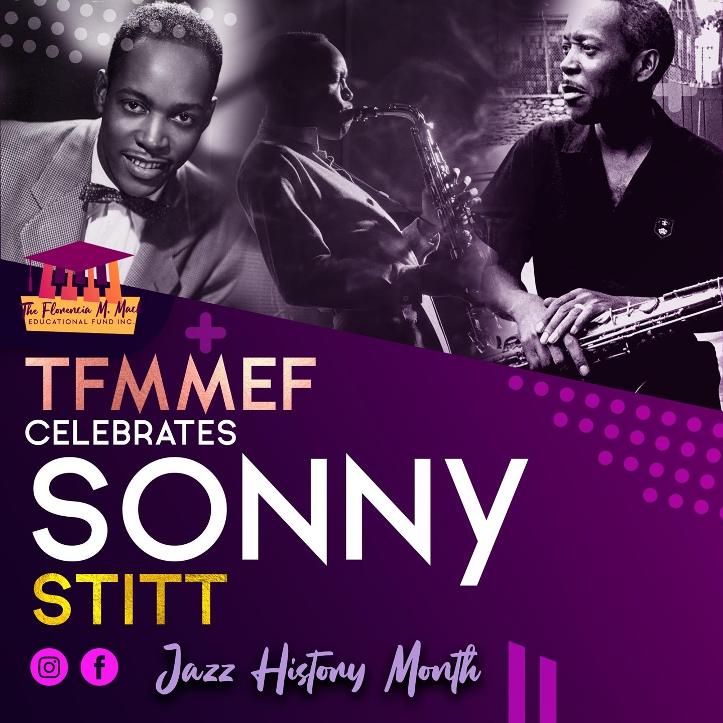 TFMMEF celebrates Sonny Stitt, an American Alto, ten and baritone Saxophonist. "With Stitt you've gotta work. He doesn't let you rest. You've got to work hard or you're left at the starting gate. It's hard for me to say which hon he's better on, alto or tenor." - Stan Getz
#jazzmusicmonth #musiciansmatter #musicsaveslives #musicmajors #clefclubofphiladelphia #kimmelcenter #estherboyerschoolofmusic #curtisschoolofmusic