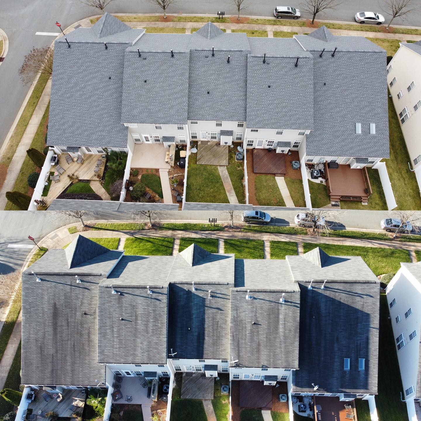 Re-roofed with GAF Timberline HDZ shingles - Pewter Gray in Huntersville, NC