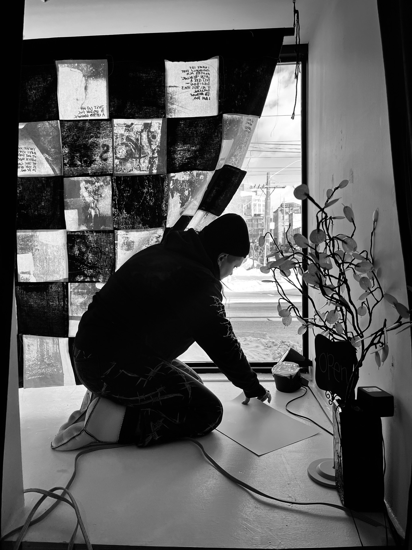 Behind the scenes on install day with @oliviamaesinclair at Someone Editions. The window installation is free to view from Jan 23 â Feb 1âjoin us for the reception on Jan 29, 7â10pm @someoneeditions!
#DesignTO #DesignTO2026 #screenprinting #textileart #torontotextiles