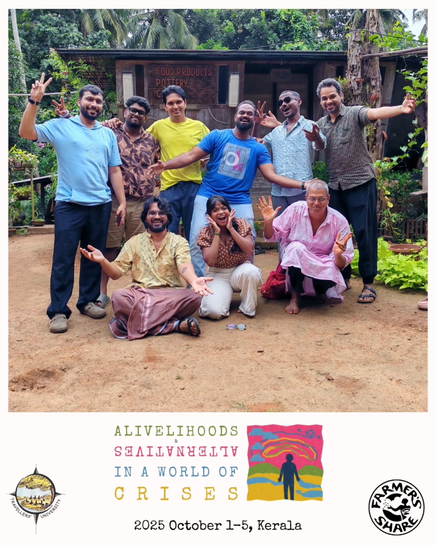 As we await the next 'Alivelihoods & Alternatives in a World of Crises' workshop next month in Bangalore, here is a throwback to our previous edition hosted at Farmer's Share, Shoranur, Kerala.
@travellersuniversity @farmersshare @alivelihood_
Feeling a little “what am I doing with my life / the news breaks my heart / there must be another way” lately?
We’ve got something for you
✨ Alivelihoods & Alternatives in a World of Crises
📍 Bhoomi College, Bengaluru
🗓 Feb 5–8, 2026
An immersive workshop to slow down, ask big questions, explore grounded alternatives, and reimagine livelihoods rooted in care, community, and the Earth 🌱
Deep conversations, reflection, inspiring people, and frameworks that help things make sense again ✨
Come as you are. Leave a little more alive.
🔗 Register here: https://www.travellersuniversity.org/aaiawoc