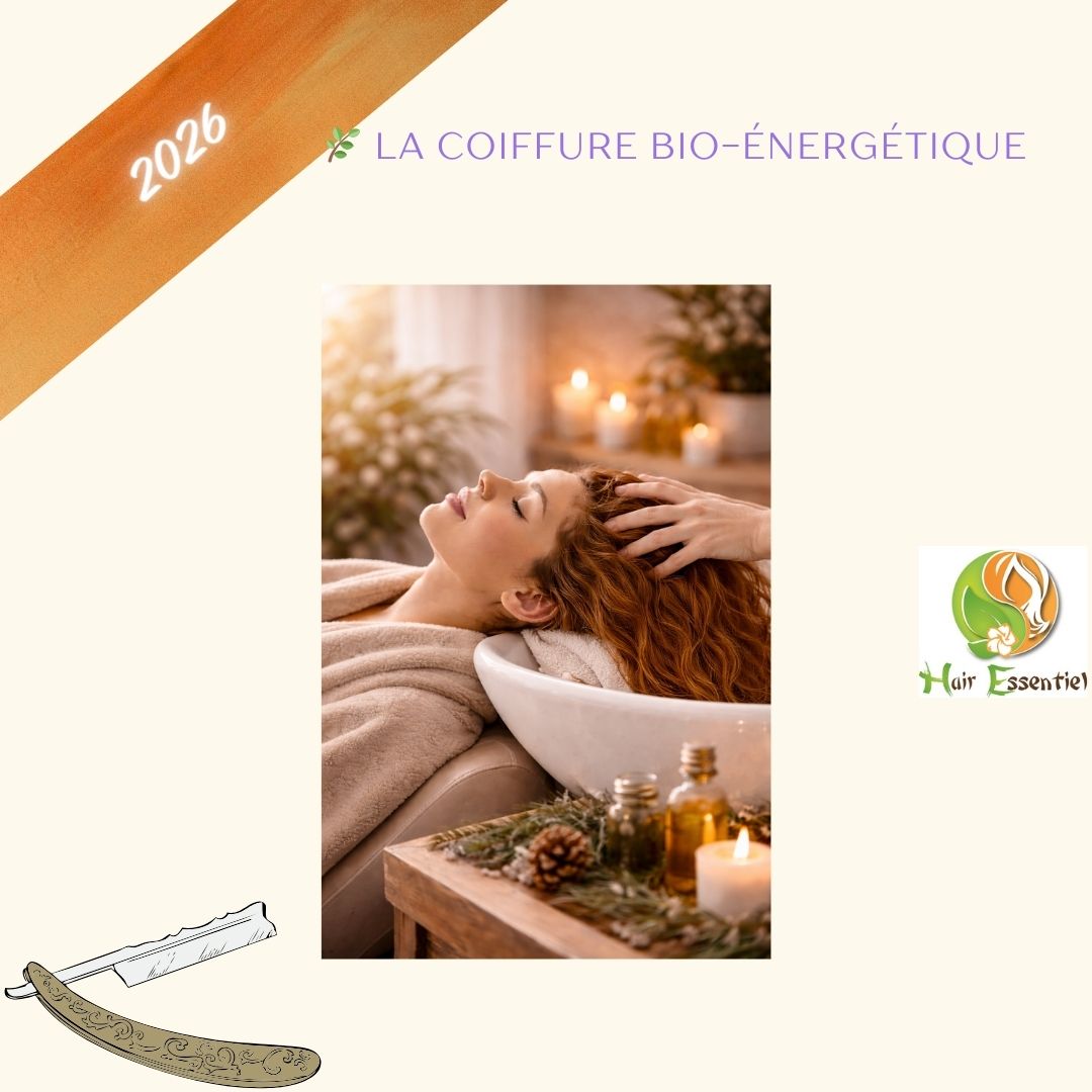 🌿 La coiffure bio-énergétique
La coiffure bio-énergétique ne cherche pas à transformer à tout prix.
Elle n’impose rien.
Elle écoute, accompagne et respecte ✨
Ici, le cheveu est considéré comme une extension du corps et de l’énergie de la personne.
Sa texture, son implantation, sa réaction racontent déjà beaucoup 🌿
La coiffure bio-énergétique, c’est :
une lecture globale du cuir chevelu et du cheveu,
des gestes justes et conscients,
des soins et techniques respectueux du vivant,
une recherche d’équilibre plutôt que de contrôle.
Chaque geste a une intention.
Chaque soin s’inscrit dans une cohérence globale,
au service du bien-être, de l’harmonie et de la vitalité ✨
Se faire coiffer devient alors une expérience différente :
plus douce, plus alignée, plus respectueuse de soi 🤍
#CoiffureBioEnergétique
#SoinAligné
#CheveuxNaturels
#CoiffureAutrement
#HairEssentiel
#CoiffureConsciente
#BienÊtreGlobal