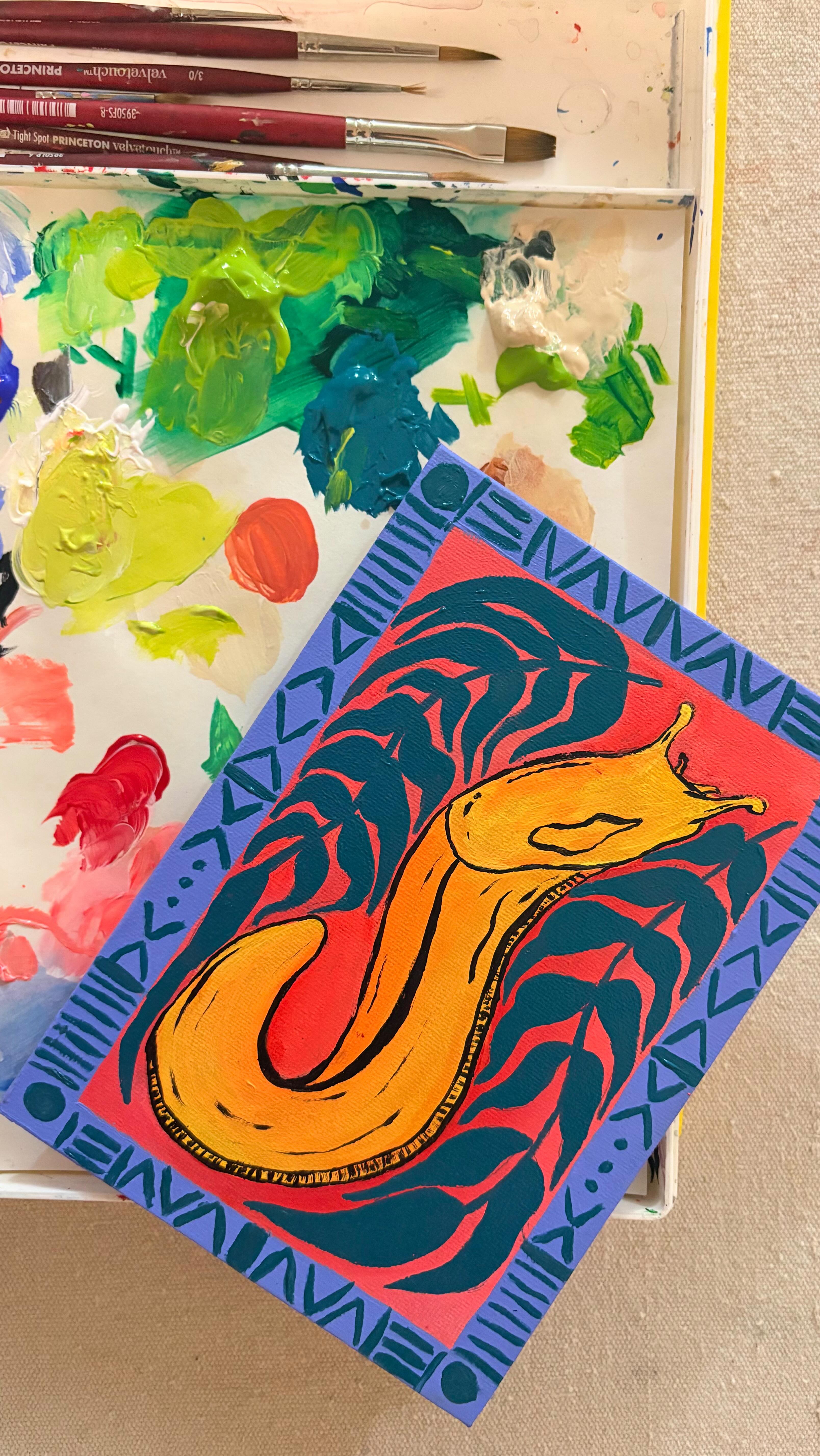 ✨ first painting in the PNW and of course it has to be a Banana Slug!
the burnout has truly been insane between getting settled into our new apartment and city and the entire world falling apart. being able to slow down and get back into painting has been the reset my brain has needed and maybe watching someone else paint is the little break and reset your brain needs too!
i’ve got several more little guys in the works and hopefully will get an update coming soon, but in the meantime my shop is still open and live!!
#pnwartist #bananaslug #painting #liquitex