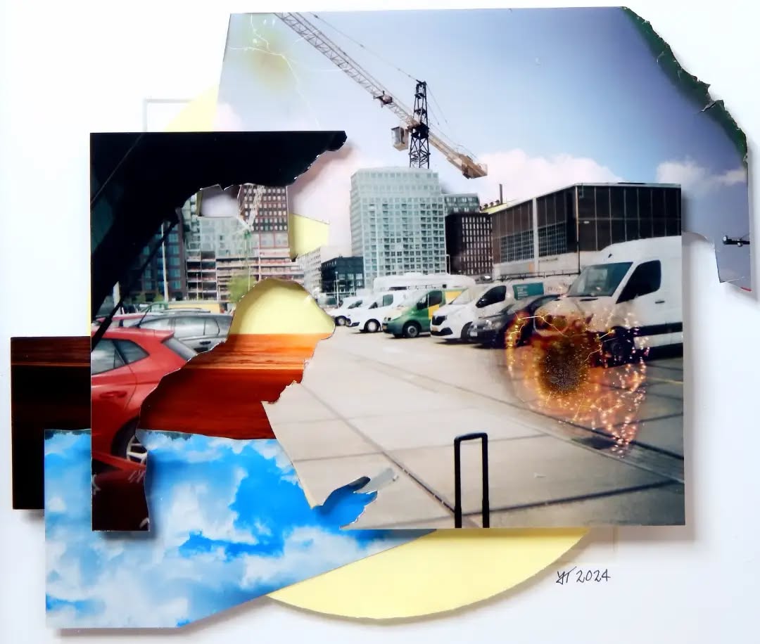 Fading Memories: Docks
25 x 25 cm (framed)
The "Fading Memories" series is about the loss and the abstraction of memories.
3D Collage with burned analog photography print
#photography #collage #analog #photo #art #sunset #architecture #Lëtzebuerg #luxembourg #netherlands #noordholland #nikon #nikonaf200 #artworks #memories #huntington #amsterdam #ndsm #nederland