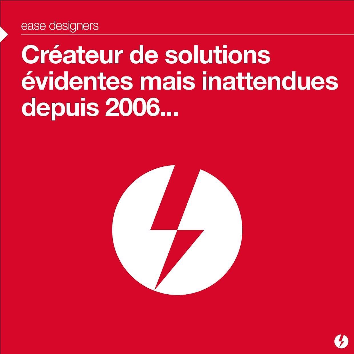 Depuis 2006 l'agence ease designers propose à ses clients des solutions évidentes mais inattendues...
#design #globaldesign #innovation #uxdesign #creativity