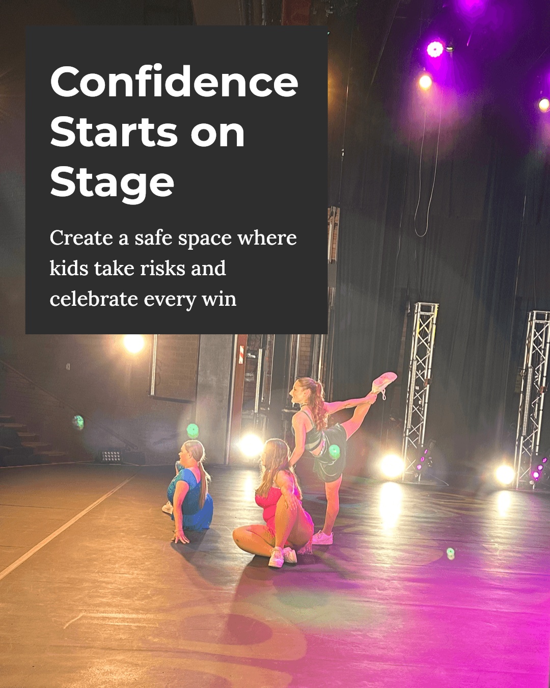 Wondering how performing arts can boost your child's confidence? It's all about creating a safe space where they can express themselves, take risks, and celebrate every small win!
Our classes mix fun with skill-building, helping kids shine on stage and in life. Ready to see your child's confidence soar?
Tell us—what's one thing you think performing arts can teach kids? Drop a comment or share your thoughts!
Link in bio
