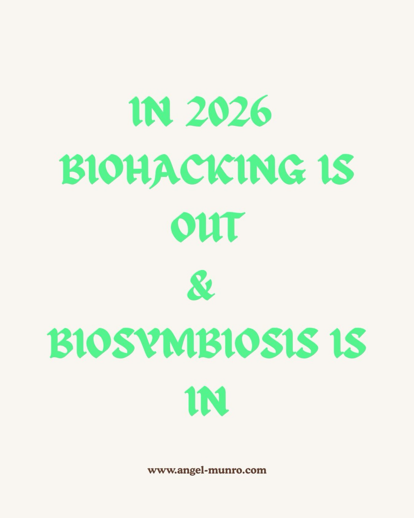 In 2026 the notion that the human body is something that can be hacked is fading. The human body is perfectly designed to interact with the earth. Trying to force it via gadgets, pharmaceuticals, synthetic supplements & trickery does not work long term. What does work long term is working with the laws of nature. When we are out of balance, we can’t force our way back, we need to assess where the disconnect is and adjust. Health isn’t complicated, it’s connectedness.
My books are back open for the year. Whether you have a serious health condition or need guidance to experience more health, vitality & longevity, I can help. If you haven’t had a session with me, think of it as a complete health audit where we look at diet, lifestyle, current medications & supplements as well emotional & environmental factors in your life that need adjusting. Expect a long term approach with the focus on the removal of toxins, and nourishment via sunlight, movement, realigning circadian rhythm, nervous system care, mitochondrial support & wholefood nourishment. Warning…. I don’t offer any quick fixes or magic bullets. This method is for those who a ready to take radical responsibility for their health and feel like they need guidance in working out where they need to start. Link in bio.