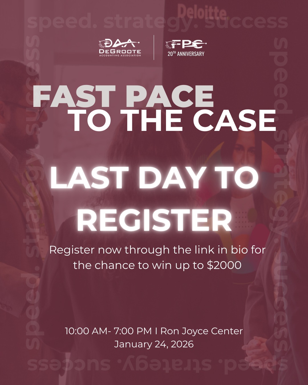 Only 1 day left to register!!!
Fast Pace to the Case is here, this is your last chance to join and compete for a chance to win up to $2000.
🔗 Register now via the link in bio.