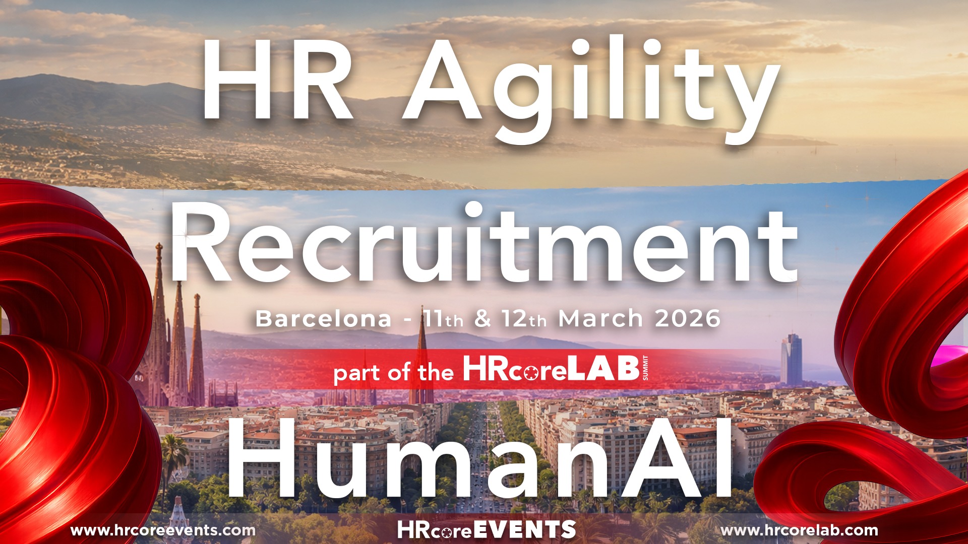 🌍 HRcoreLAB 2026 | Barcelona
One summit. Three clearly defined streams.
HumanAI | HR Agility | Recruitment
Two days focused on the real challenges HR leaders are facing today — from people-centred AI and organisational agility to skills-based hiring and fair recruitment.
📍 Barcelona | 🗓️ 11–12 March 2026
🔗https://www.tickettailor.com/events/teneo/1706103
#HRcoreLAB #FutureOfWork #HumanAI #HRAgility #Recruitment #HRLeadership #PeopleStrategy