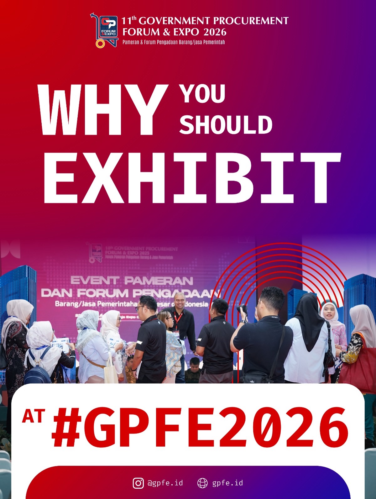 Halo Sobat Penyedia!
Inilah alasan mengapa Anda perlu bergabung di GPFE 2026!
GPFE 2026 hadir sebagai platform strategis B2G yang dirancang untuk mempertemukan penyedia barang/jasa dengan instansi pemerintah dan pemangku kepentingan pengadaan nasional, untuk memperluas peluang bisnis pengadaan pemerintah.
Melalui pameran multiproduk, Business Matching terkurasi, serta forum diskusi strategis, GPFE membuka ruang untuk memperluas peluang bisnis, meningkatkan visibilitas solusi, dan membangun relasi yang relevan di ekosistem pengadaan pemerintah.
GPFE 2026 hadir untuk memperkuat kolaborasi, meningkatkan visibilitas penyedia, serta mendorong pertumbuhan ekosistem pengadaan pemerintah yang transparan, efektif, dan berkelanjutan.
Catat tanggalnya dan hadiri GPFE 2026!
🗓️ 5–7 Agustus 2026
📍 Bima Hall, Jogja Expo Center (JEC), Yogyakarta
Join Booth / Expo Info:
📞 WhatsApp 0812-9991037
Registrasi Visitor & Informasi GPFE 2026:
🔗 bit.ly/visitorgpfe2026
🌐 www.gpfe.id
#gpfe #eventnasional #eventpengadaan #pengadaanpemerintah
