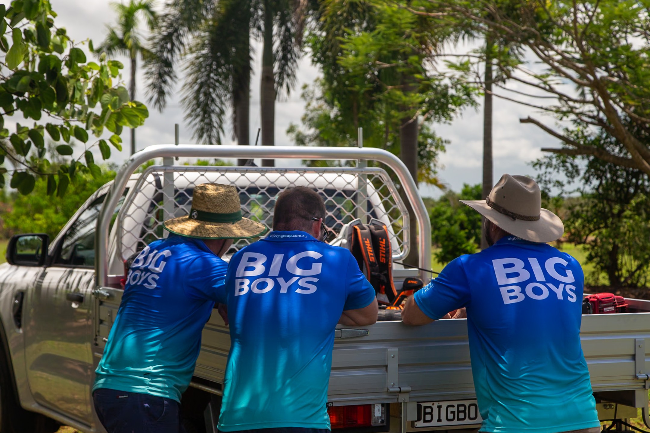 Big Boys enjoying a shade break