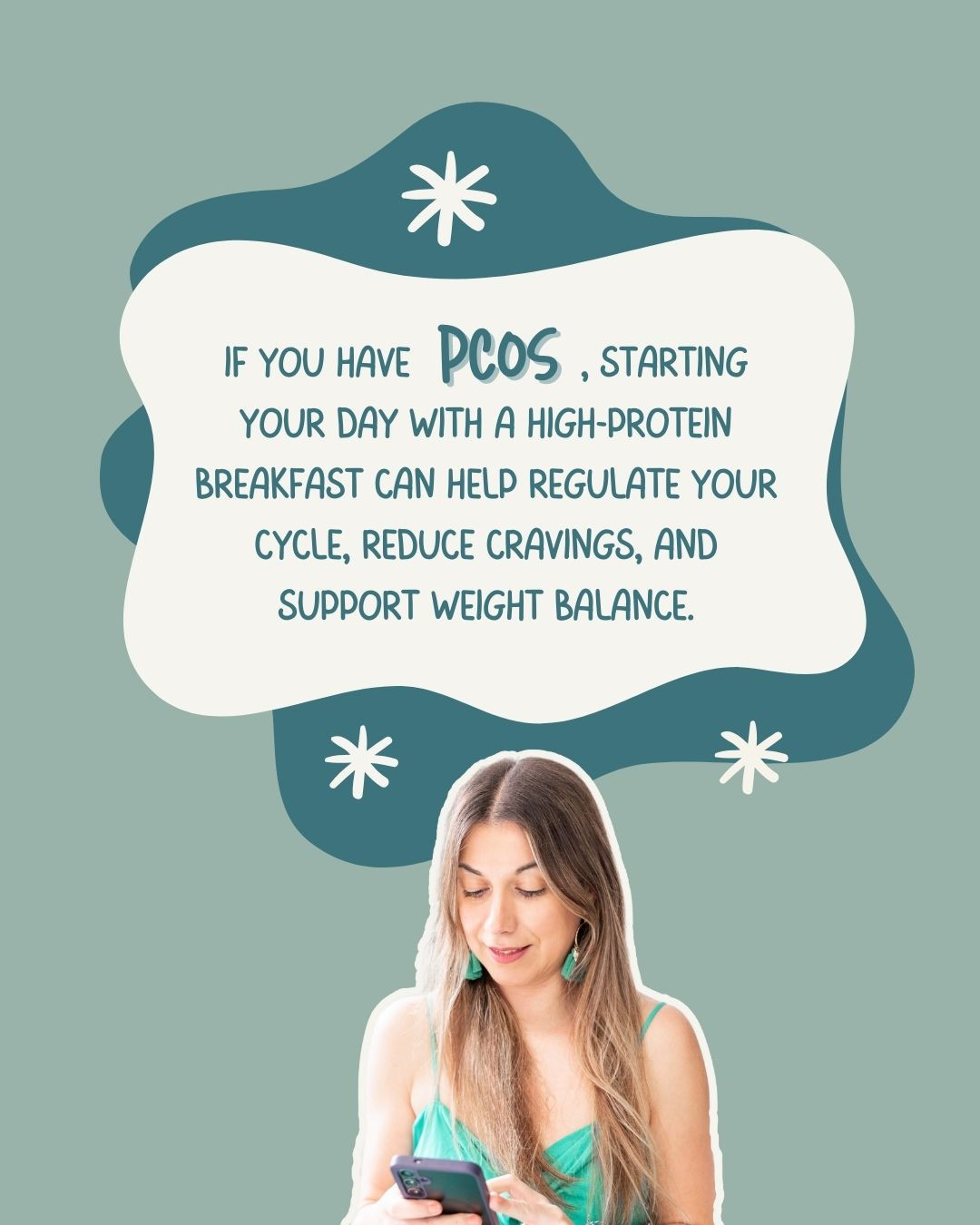 If you have PCOS, how you eat in the morning sets the tone for your entire day hormonally.
A breakfast high in protein AND fiber helps:
✨️ stabilize blood sugar
✨️ lower insulin spikes
✨️ reduce cravings later in the day
✨️ support ovulation signaling
✨️ improve energy and focus
Skipping breakfast or eating mostly carbs first thing in the morning can do the opposite leading to energy crashes, stronger cravings, and more hormonal disruption.
This doesn’t mean “low carb.”
It means protein-forward, balanced, and nourishing.
Small shifts like this matter when you’re supporting PCOS.
💛 Save this for later
💛 Follow for PCOS nutrition that actually makes sense