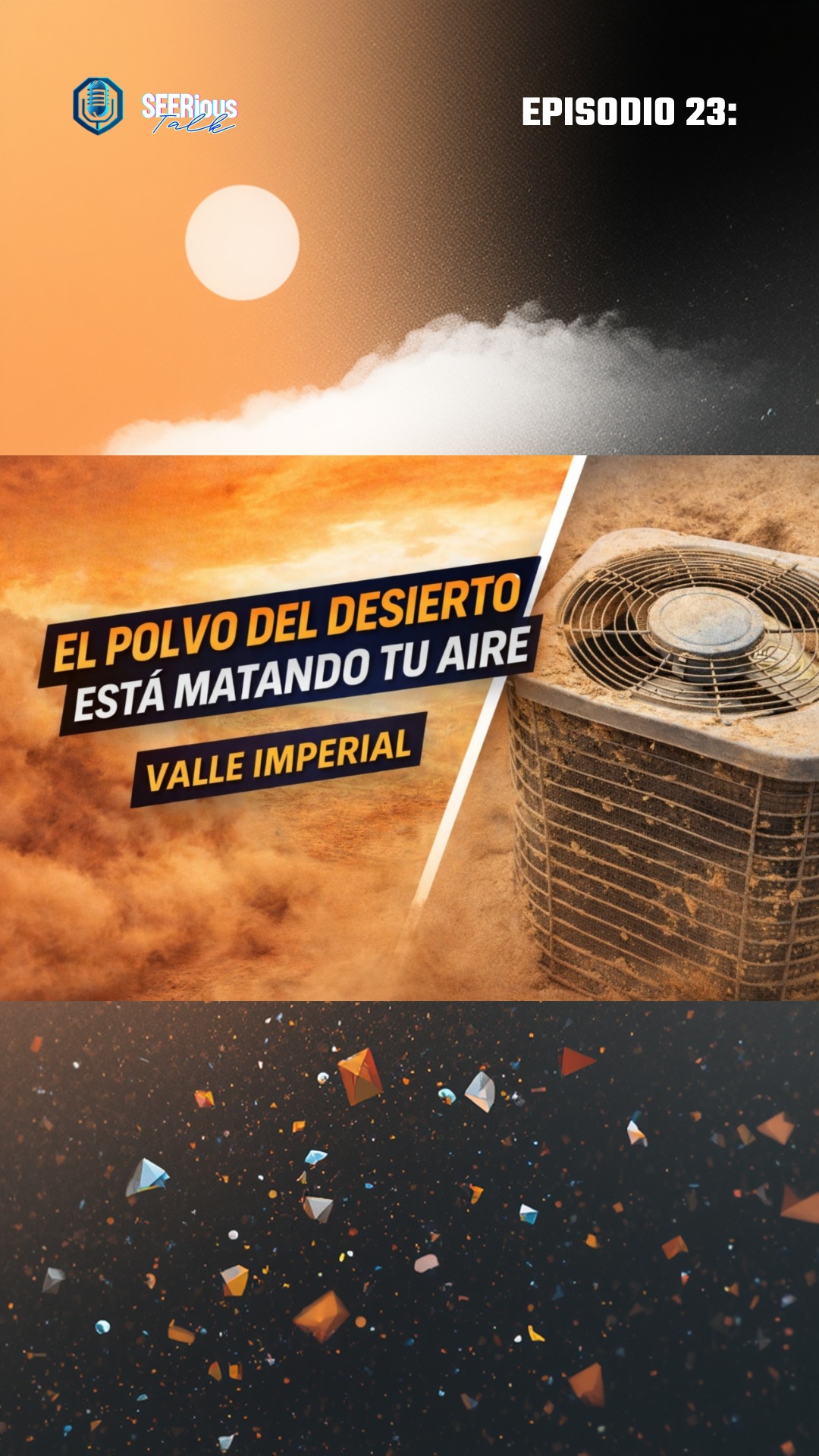 🚨El polvo del desierto está matando tu aire | 5 cosas que bajan la eficiencia
¿Tu casa siempre está llena de polvo?
¿Tu recibo de la luz subió sin explicación?
En este episodio de SEERious Talk, Louis Fuentes de Becerril Air Conditioning Guys te explica de forma clara cómo el polvo del desierto afecta tu aire acondicionado y por qué es una de las causas principales de baja eficiencia y fallas en el Valle Imperial.
En este video aprenderás:
✅ Cómo el polvo tapa los filtros
✅ Por qué la unidad de afuera se ensucia tan rápido
✅ Qué pasa cuando los ductos están llenos de polvo
✅ Por qué el sistema trabaja más y enfría menos
✅ Qué puedes revisar antes de que se descomponga
Si tu aire dura mucho prendido, no enfría igual o tu casa siempre se siente polvosa, este episodio es para ti.
Suscríbete al canal, escucha también en Spotify y comparte este video con alguien que viva en el desierto.
polvo del desierto
aire acondicionado valle imperial
problemas de aire acondicionado
eficiencia del aire acondicionado
filtro de aire sucio
ductos con polvo
mantenimiento aire acondicionado
SEERious Talk español
Air Conditioning Guys
#SEERiousTalk
#AireAcondicionado
#ValleImperial
#PolvoDelDesierto
#HVAC
#MantenimientoAC
#ConfortEnCasa
#AirConditioningGuys
#LouisFuentes
