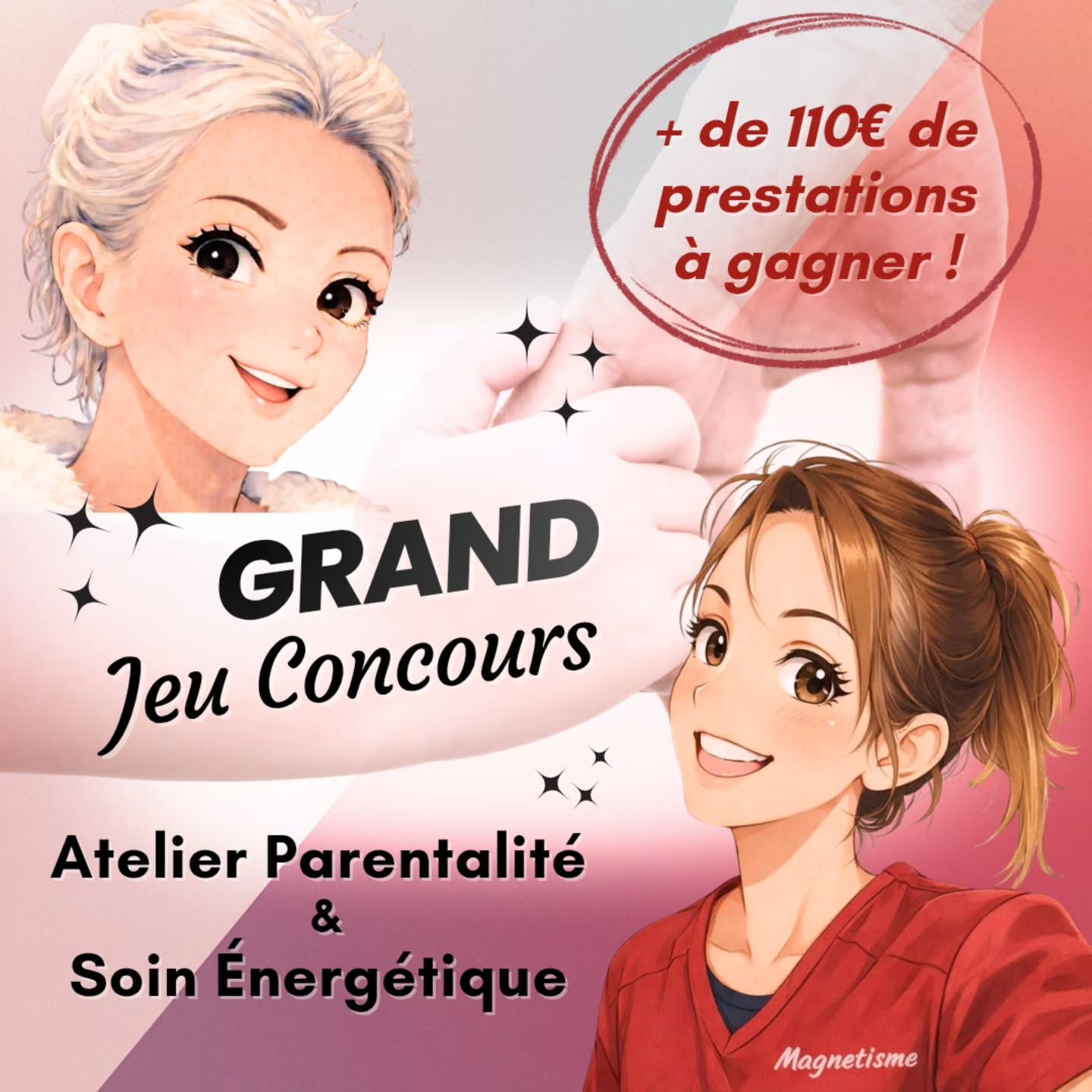 ★★ 𝗚𝗥𝗔𝗡𝗗 𝗝𝗘𝗨 𝗖𝗢𝗡𝗖𝗢𝗨𝗥𝗦 ★★
❌️ TERMINE: @kevin.beaulieu.507 🎉
Si tu es parent et que tu te sens parfois dépassé.e, fatigué.e, lis ceci 👨👩👦...
Parce que oui la parentalité peut être merveilleuse… mais peut aussi parfois être épuisante.
Pour prendre soin de sa famille il est bon de prendre soin de soi 🌱
🫂 Sam et moi avons alors décidé de nous unir pour vous offrir 2 prestations pour une valeur totale de 110 € minimum.
★ 𝗔𝘃𝗲𝗰 𝗦𝗮𝗺 :
Un atelier autour de la parentalité, au choix, parmi les thèmes suivants pour adulte :
• Charge mentale, fatigue, burn-out parental,
• Culpabilité parentale et injonctions sociales,
• Trouver sa juste posture éducative (ni autoritaire, ni permissive),
• Apprendre à dire non sans blesser,
• Accompagner mon enfant dans ses colères.
📍 Parc des Oliviers – RCM
📅 Un samedi de 14h à 16h
★ 𝗔𝘃𝗲𝗰 𝗔𝘂𝗿𝗼𝗿𝗲 :
Un soin énergétique pour adulte ou pour enfant
📍 À Menton – cabinet en bas du Borrigo
Un moment pour se recentrer, se libérer et se ressourcer...
𝗣𝗼𝘂𝗿 𝗽𝗮𝗿𝘁𝗶𝗰𝗶𝗽𝗲𝗿 𝗮𝘂 𝘁𝗶𝗿𝗮𝗴𝗲 𝗮𝘂 𝘀𝗼𝗿𝘁 :
★ Liker cette publication,
★ Suivre nos deux comptes
@latelier_.merveilleux et @aurore_fossat ,
★Taguer au moins 3 amis en commentaire,
★ Partager cette publication en story en nous taguant toutes les deux 🙏
⚠️ Important
𝐓𝐨𝐮𝐭𝐞𝐬 𝐥𝐞𝐬 𝐜𝐨𝐧𝐝𝐢𝐭𝐢𝐨𝐧𝐬 𝐬𝐞𝐫𝐨𝐧𝐭 𝐯𝐞𝐫𝐢𝐟𝐢𝐞𝐞𝐬, y compris les partages en story car le tirage au sort se fera manuellement (tirage papier) pour donner une chance de manière équivalente à tous ✨️
🎉 Fin du concours : Mercredi 28 janvier 2026
Bonne chance à toutes et tous,
Et merci d’avance pour vos partages ✨️
_________
#jeuconcours #parentalitébienveillante #burnoutparental #roquebrunecapmartin #menton