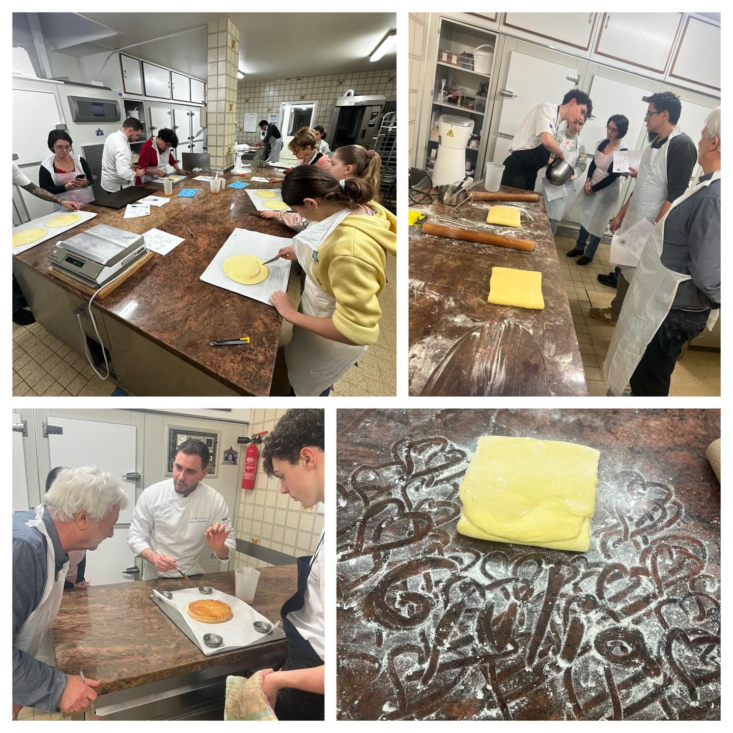 Retour sur notre cours de pâtisserie du samedi 17 janvier ✨
Ce samedi, nous avons eu le plaisir de partager un nouveau moment gourmand autour de la galette Gianduja 👑
Entre technique, passion et bonne humeur, ce cours a été, une fois de plus, un très beau moment d’échange.
Un immense merci à tous les participants pour votre sympathie, votre convivialité et votre enthousiasme. Ces instants passés ensemble sont toujours très précieux pour nous 💛
Nous remercions également @mathys_fg notre apprenti, qui seconde avec talent le chef Fabrice Fernandes lors de chaque cours de pâtisserie 👏
📸 Retour en images sur la réalisation de cette délicieuse galette !
👉 N’oubliez pas :
Vous pouvez réserver vos cours directement sur notre site www.pilati.fr
Et aussi offrir des bons cadeaux, une idée parfaite pour les gourmands 🎁