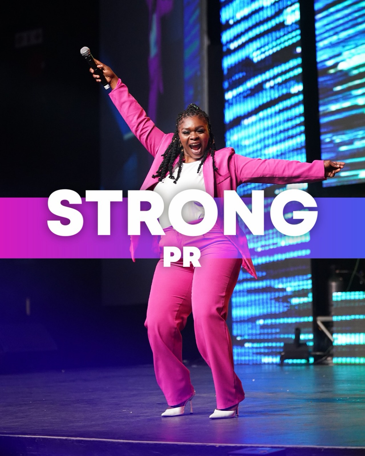 Your brand deserves the spotlight and
STRONG PR, Marketing and Events knows how to focus it on you!
With our tailored PR strategies, from press releases to media outreach; we’ll help you connect with your audience and stand out in the crowd.