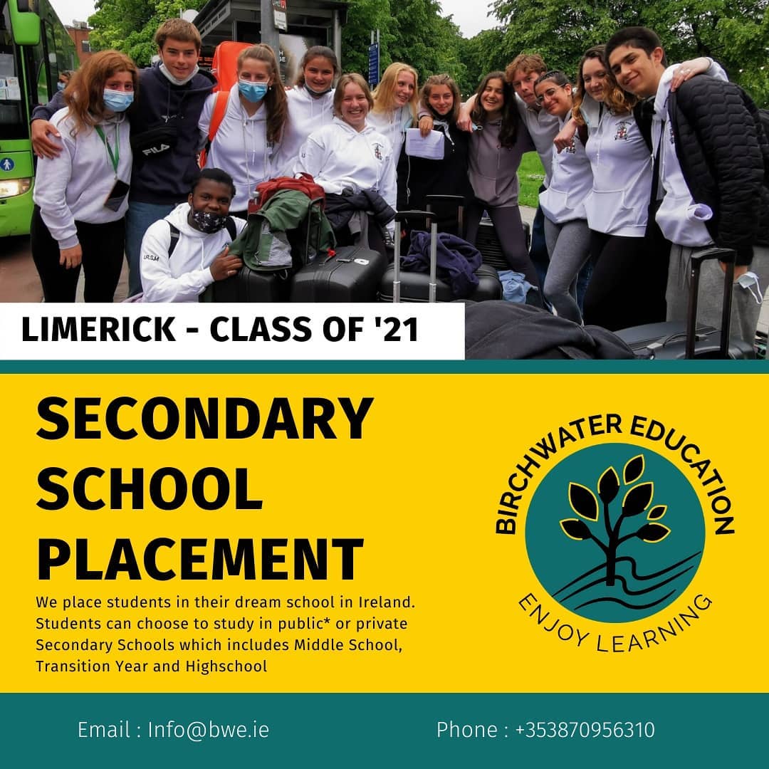 Our highschool placement and guardianship (ISGI) services offer international students the chance to study in their dream school in Ireland. We cater for both EEA students and non EEA students with a selection of state schools and private international schools across Ireland.
Bookings for 2021/2022 are now full. Bookings for 2022/2023 will commence shortly so get in touch early to learn more.