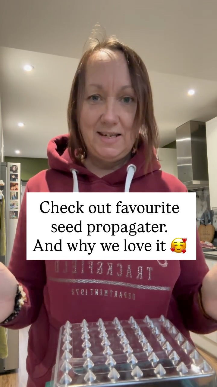 I FOUND THEM⦠Agralan Plug Plant Trainer £17.99 on Amazon!
Hereās the top reasons why we love these seed propagatersā¦
1. It has a self-watering lid and water reservoir, making caring for your seeds an easier job.
2. The lid may be turned through 90 degrees to allow ventilation.
3. You can use the lid to make holes for each seed, just by turning it upside down and using the spikes.
4. They are sturdy, great quality and manufactured from recycled plastic.
5. They have 49 cells per unit, so I can grow all varieties of chillies in one, tomatoes in another and flowers in another.
6. Designed for minimum impact on roots. When the plants are ready 6. to move on, simply remove the cover and push down the plug section. The plant āplugsā will pop up
We were not paid or gifted the product. We found them on offer last year and we loved them so much we wanted to share it with others š±
#itallstartsfromseed #propagation #growyourown