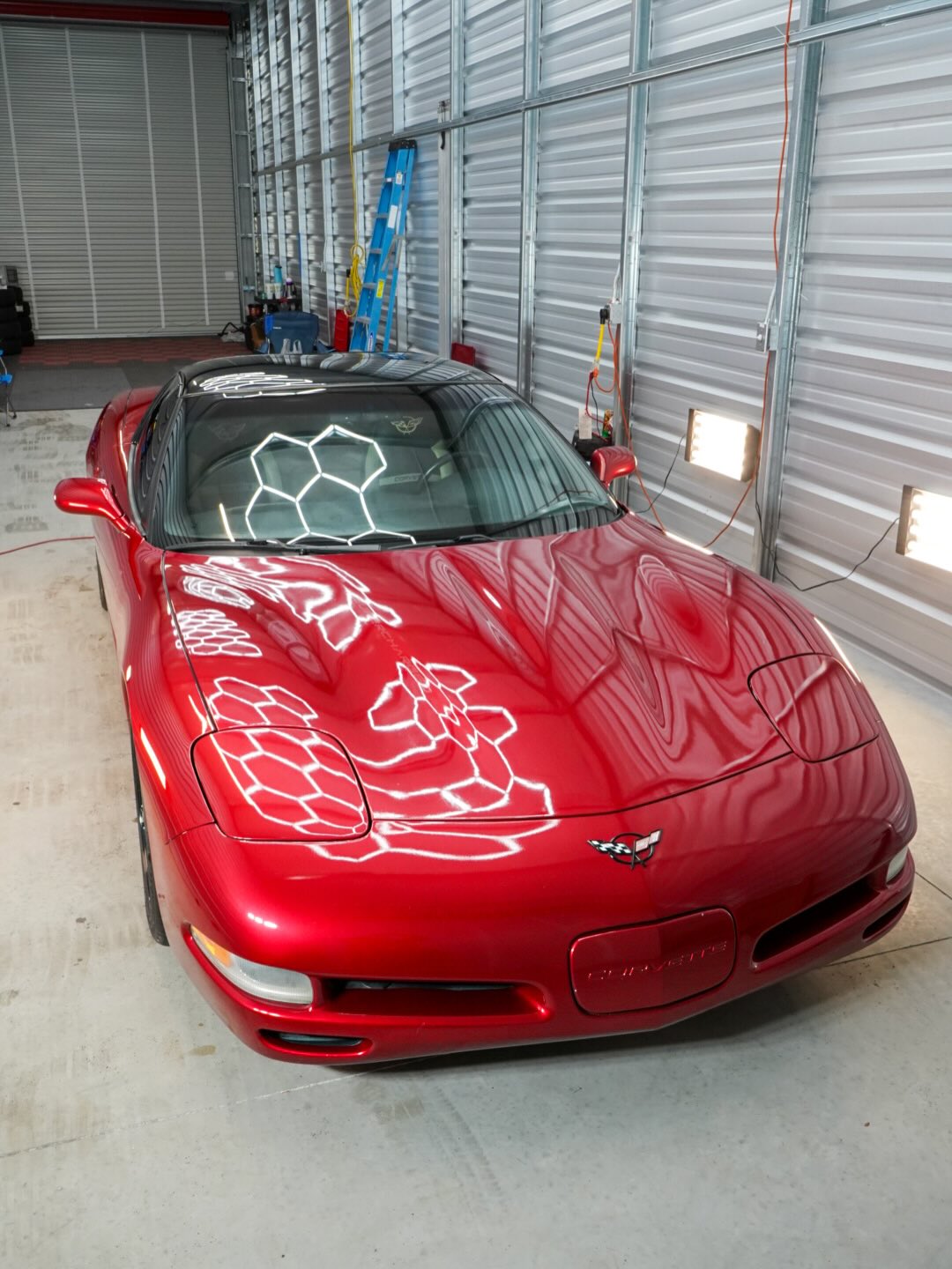 26 Year old paint, New car shine. We busted out the rotaries for some deep cutting power and polished this C5 back out before ceramic coating it with Borograph Ceramic!
