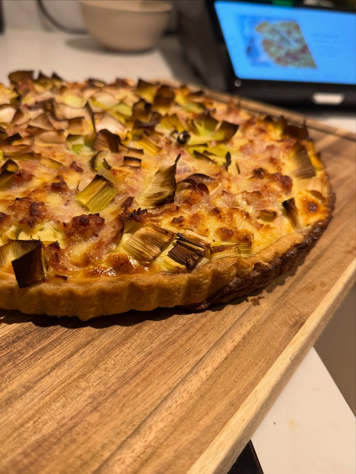 Leek and Ham (Gammon) Quiche delicious way to use Christmas period frozen leftovers! #thermomix #thermomixuk #thermomixjersey #leftovers #cookfromscratch