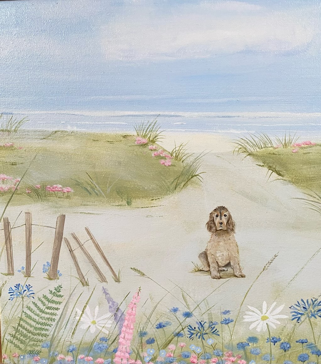 Here’s a pic of another commission I completed just before Christmas ✨ 🐶
.
.
.
#dogart #commission #dogartists #artforyourwalls #doglover