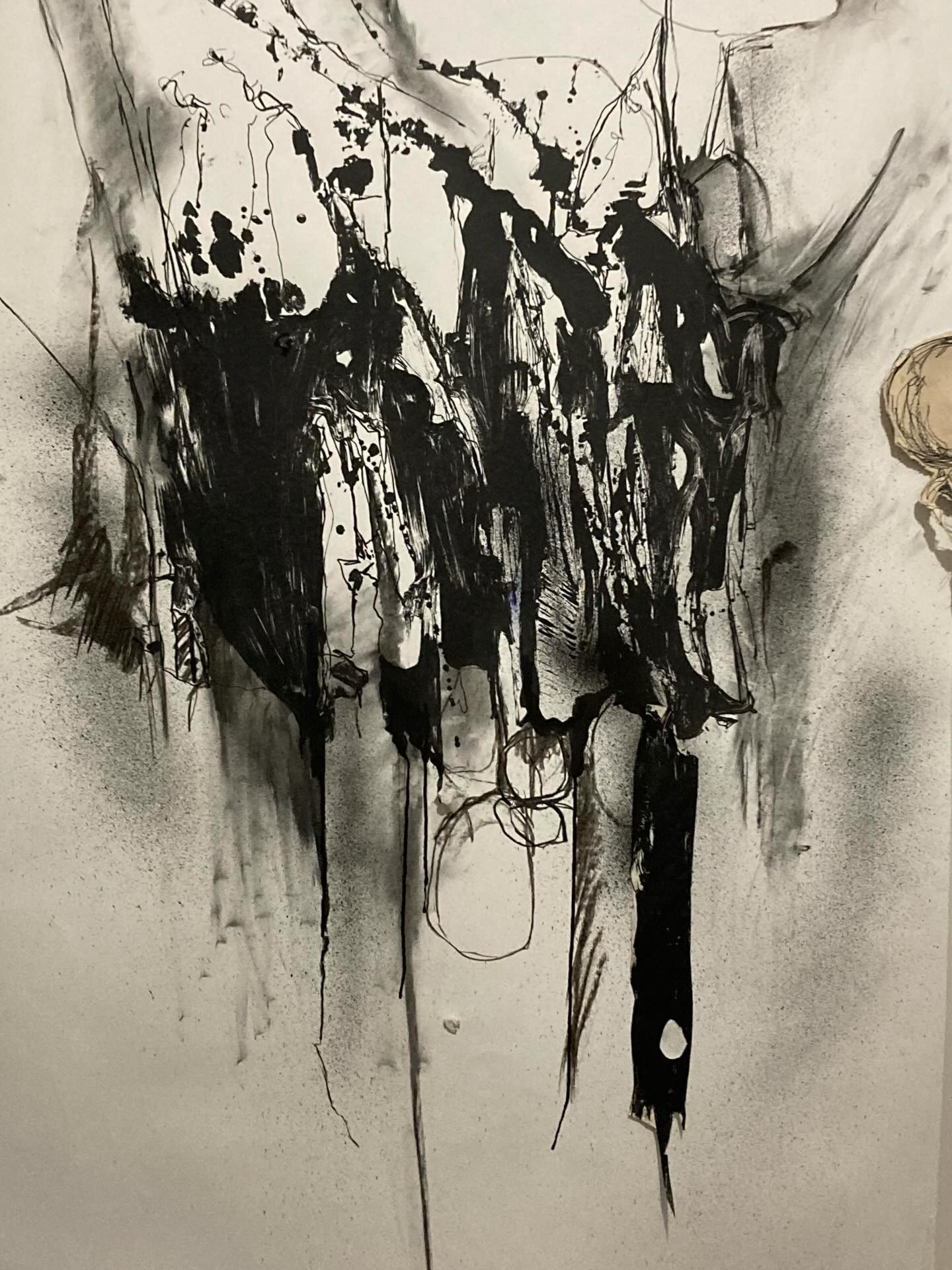 Working up collaged acetates for screen printing. The instability of the lateral moraines of the Mer de Glace is reflected in the use of collage… tearing up original acetates to reconfigure the relentless slippage of the boulders.#screenprintinglife#merdeglace#glacialretreat#chamonixmontblanc