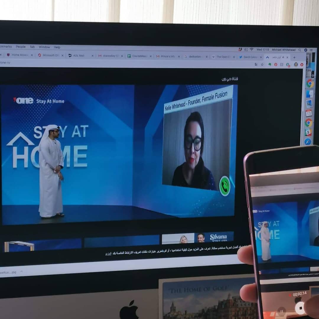 Represent! 🙌
On @dubaionetv talking about how @femalefusionworks members are navigating their businesses through Covid.
This is dedicated to Mr @robbieandrews8 and @michaelburton94 who I know are big fans HASHTAG FEMALE FUSION 🤣🙌👍❤