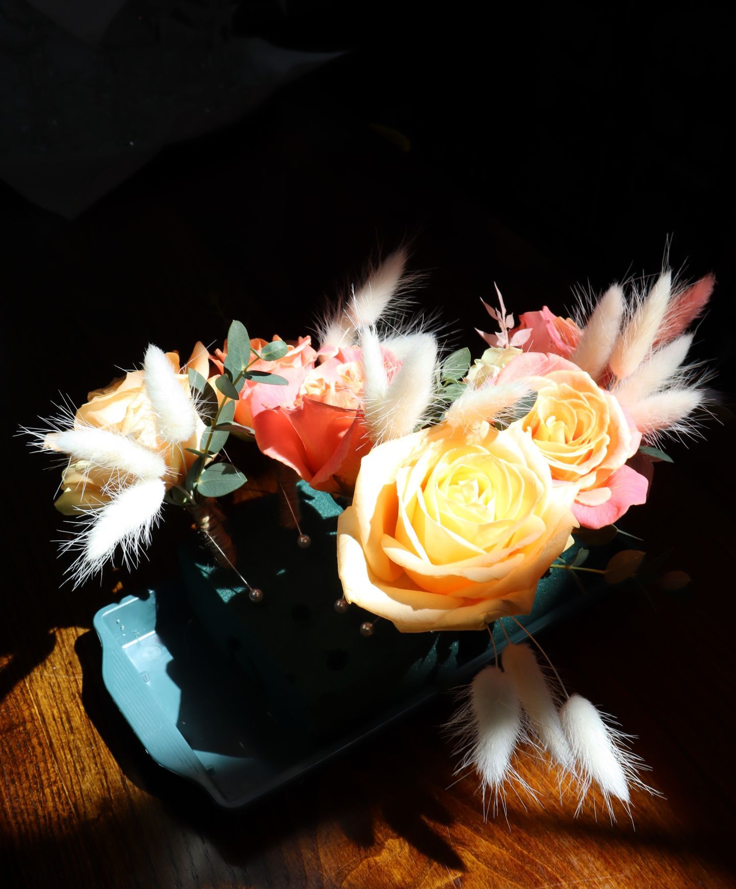 It's not often that your caterer is walking past the bar with a camera, just as a shaft of brilliant sunlight streaks through the bar window and beautifully envelopes the button holes, that just happen to be sat waiting to be attached. Sometimes you just fall lucky..
Wishing the very best to Toby and Lauren, we really loved looking after you and your family on Saturday. #wedding #yorkcaterer #luckyshot #hospitium #yorkvenue @yorkvenues