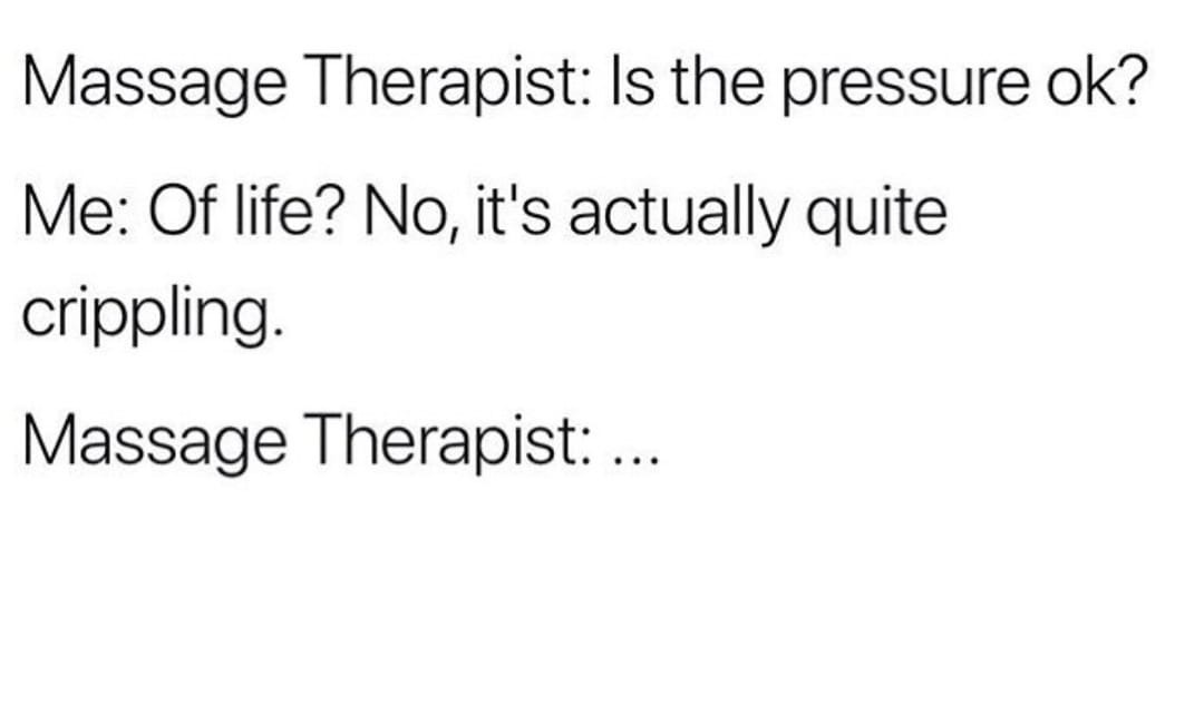 Feeling stressed? It's time to get on the massage table. Book an hour for yourself today. - https://mailchi.mp/bd83da737e12/feeling-stressed-its-time-to-get-on-the-massage-table