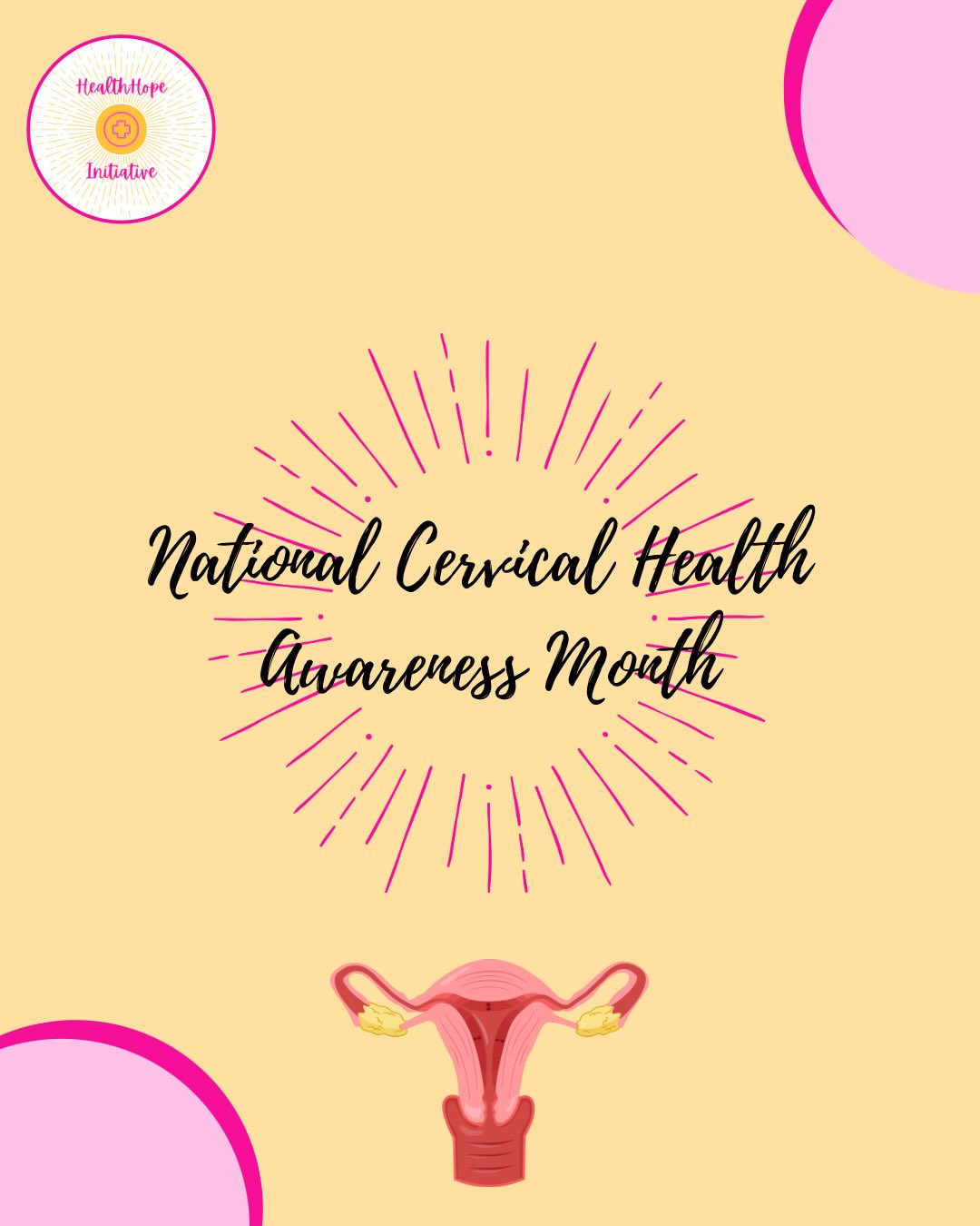 January is National Cervical Health Awareness Month. Let’s spread awareness and prioritize prevention! #cervicalhealth