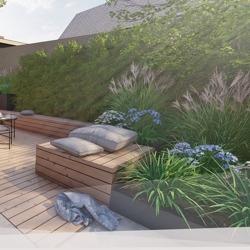 Projet de revitalisation d'un talus.
Réalisation pour le compte d'un client privé.
Terrasse et gradins en bois - Bacs en acier thermolaqué - Plantation de vivaces et graminées
#begreen #architecture #paysage #projetexterieur #terrasse #deckenbois #jardin #jardinprivé #bureaudetudes #vosidees #notreexpertise