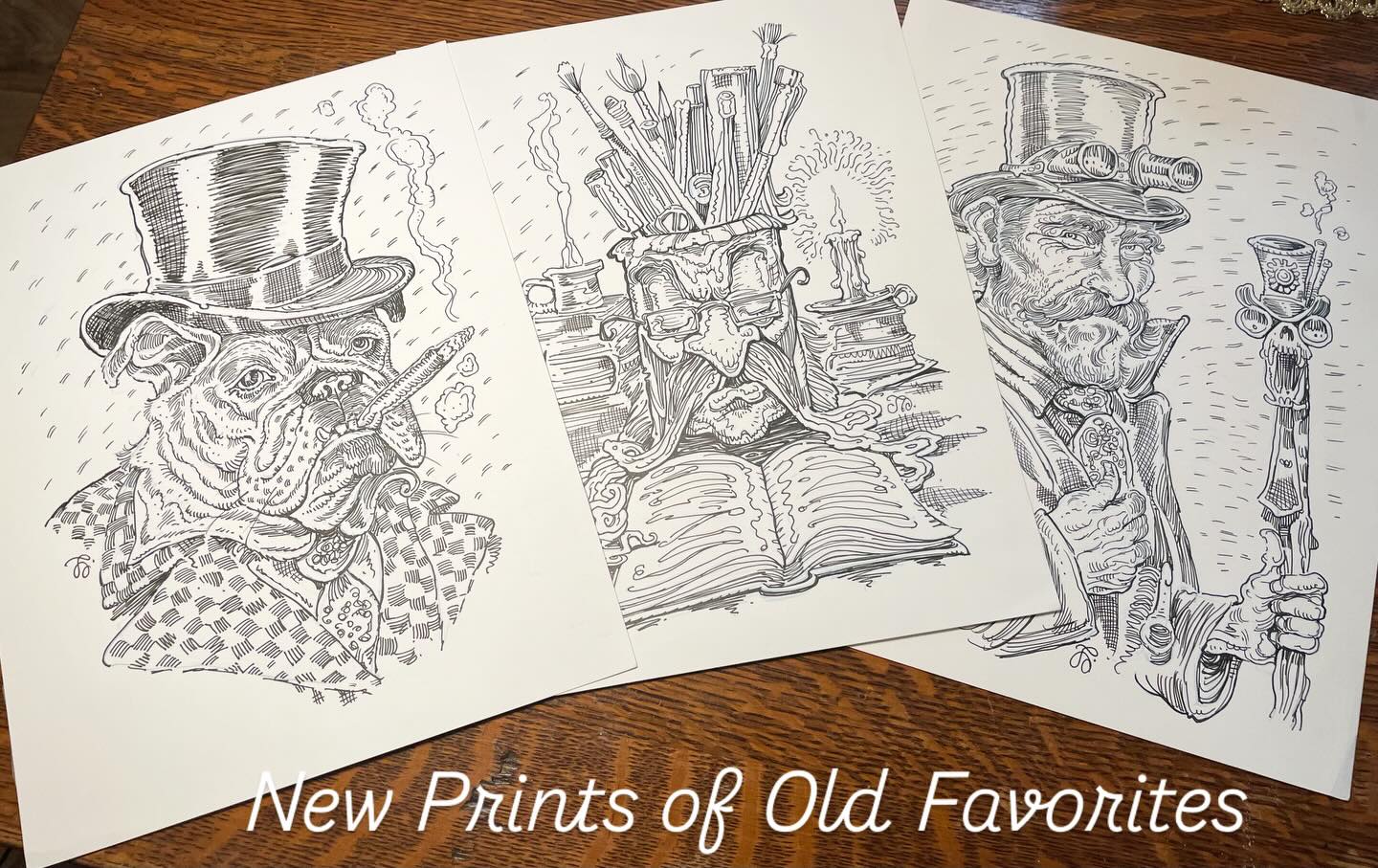 New Prints of Favorites From Mountain Artist John Arthur. Limited Editions and Hand Colored. Only at Mystwood Gallery in Historic Top Town In Crestline California!
#illustrator#fantasyart#penandinkdrawing#shopsmall#artgallery