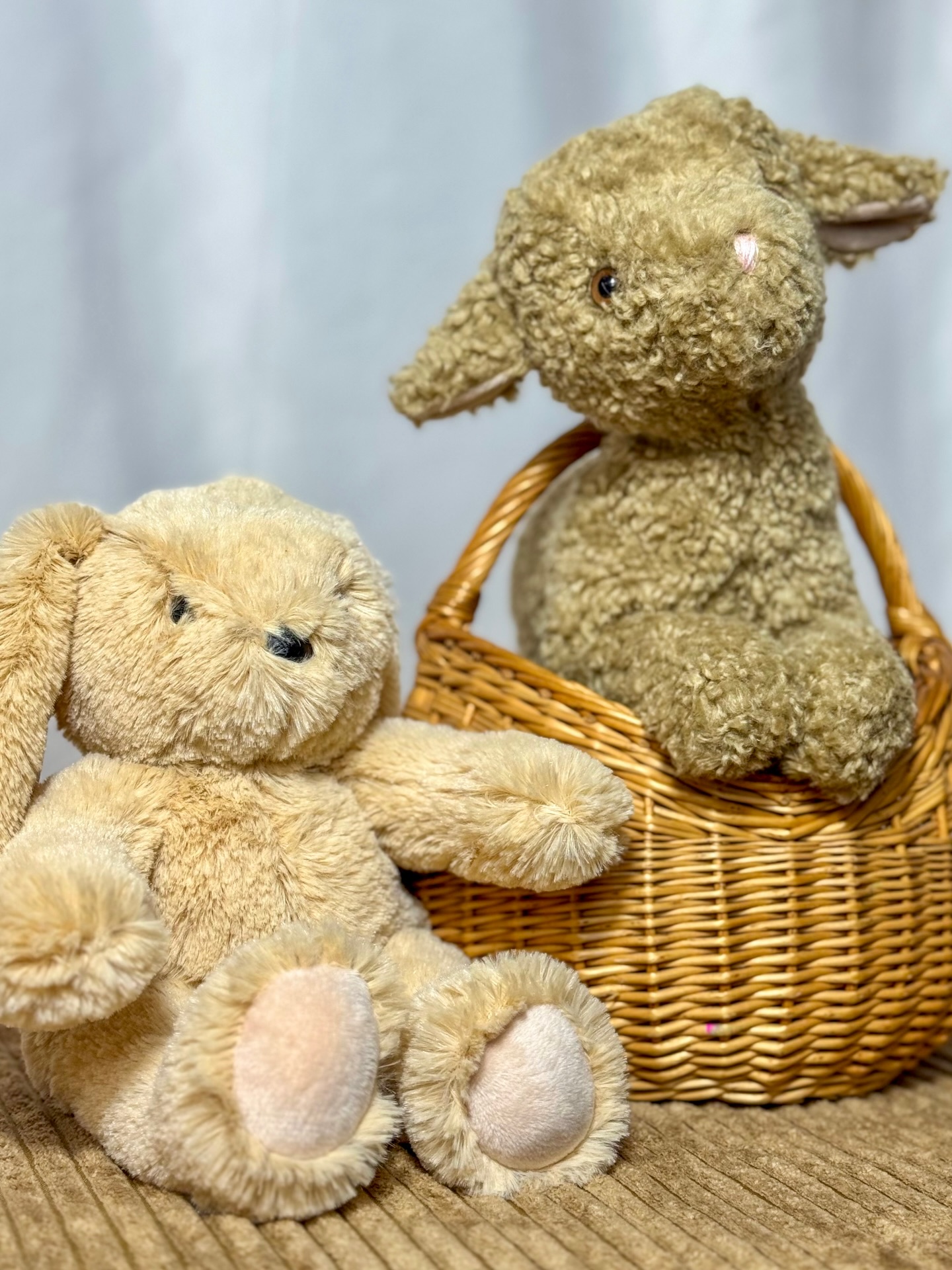 Dans son petit panier, Trianon se repose…
Lapinou, fidèle compagnon, reste tout près.
Deux pièces façonnées à la main dans notre atelier français, prêtes à rejoindre une nouvelle famille 🤭
Rendez-vous dans notre boutique pour les adopter… ✨
𝐋𝐢𝐞𝐧 𝐝𝐢𝐬𝐩𝐨𝐧𝐢𝐛𝐥𝐞 𝐞𝐧 𝐛𝐢𝐨.
#madeinfrance #lespetitesmaries #artisanatfrançais #cadeaudenaissance #doudou
